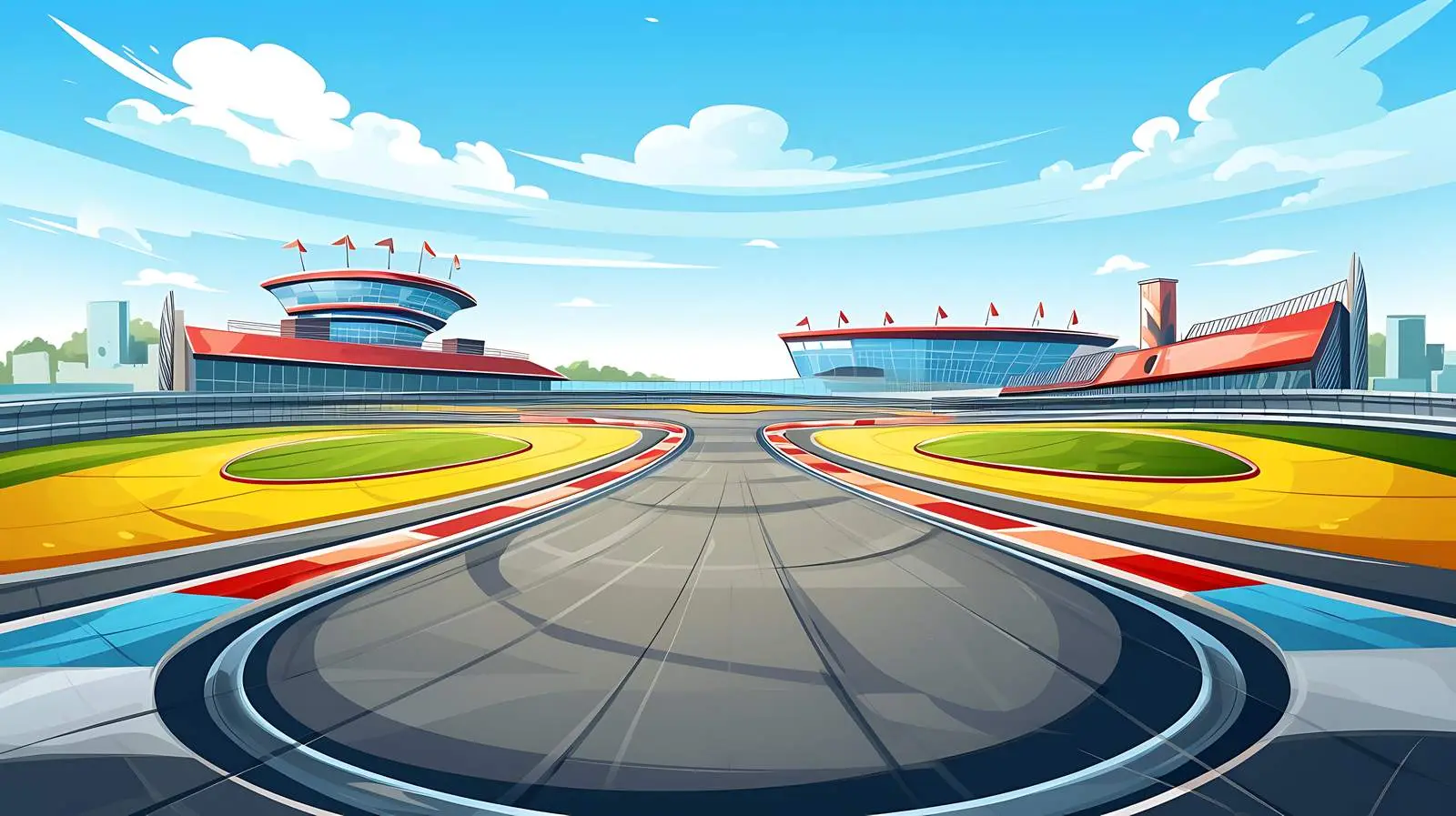 Sports Venue and Track Illustration — free download from Dotvec