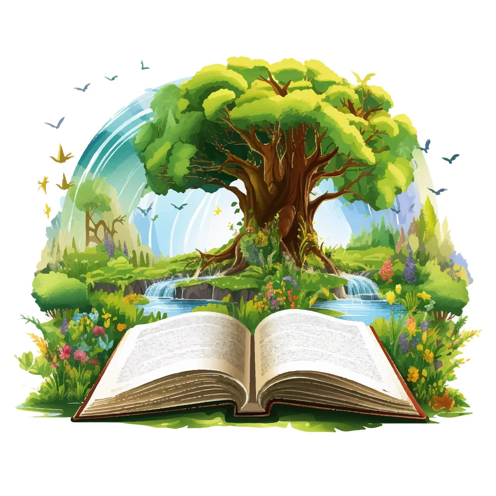 Storybook Illustration of Nature's Gift — free download from Dotvec