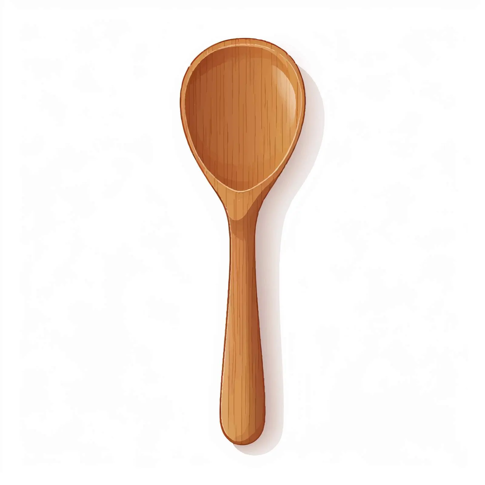 Wooden Spoon Illustration on White Background — free download from Dotvec