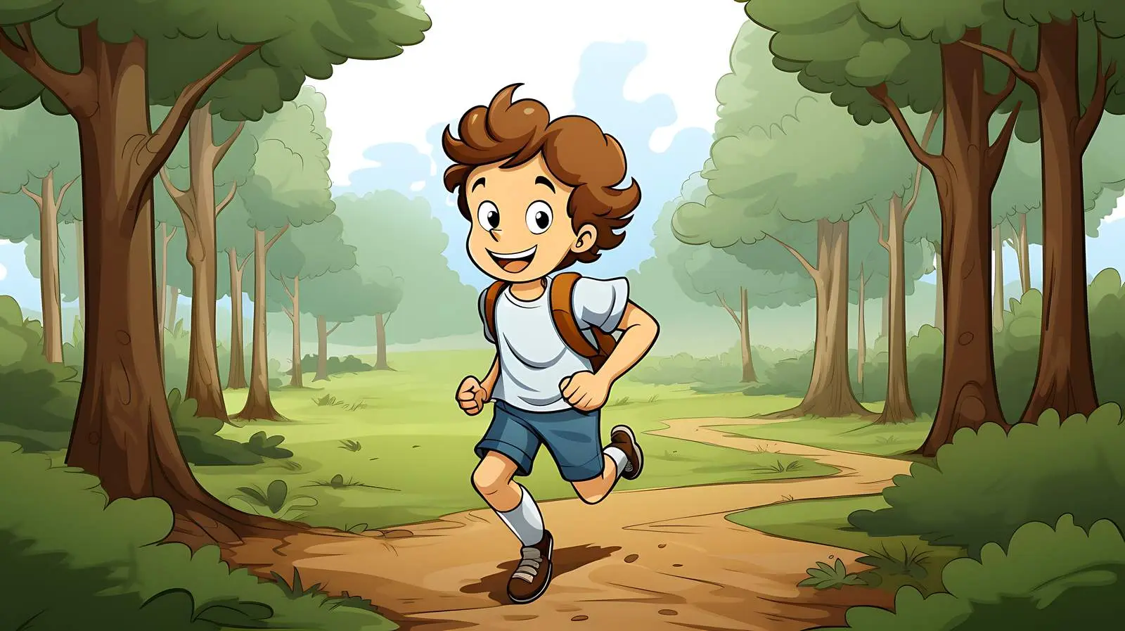 Vibrant Boy Running Illustration — free download from Dotvec