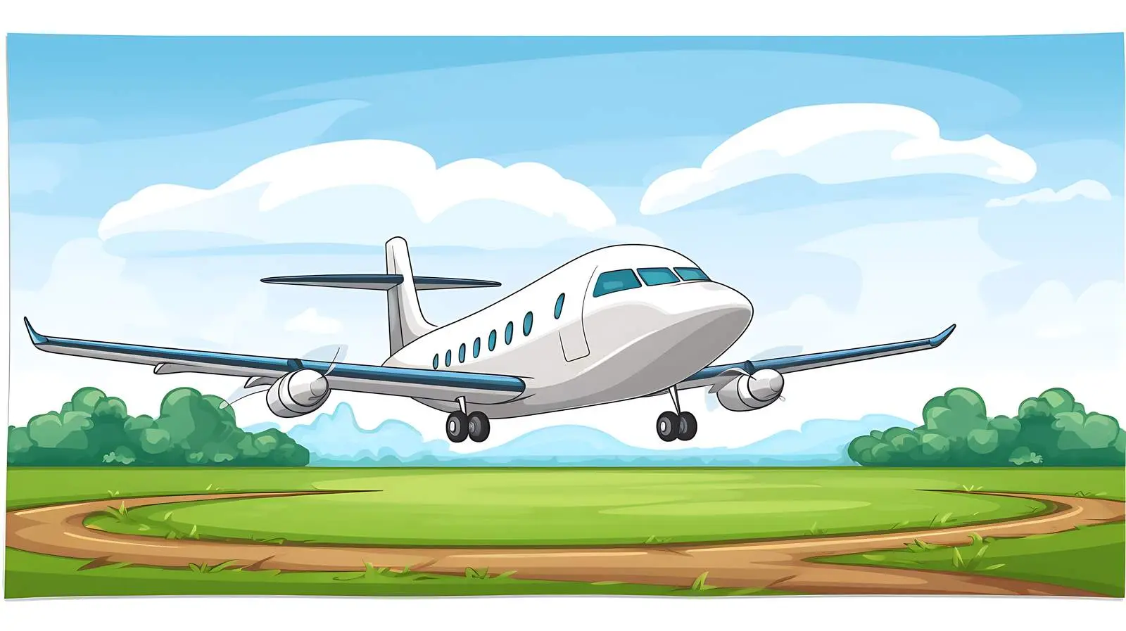 Aircraft Flying Above Field — free download from Dotvec