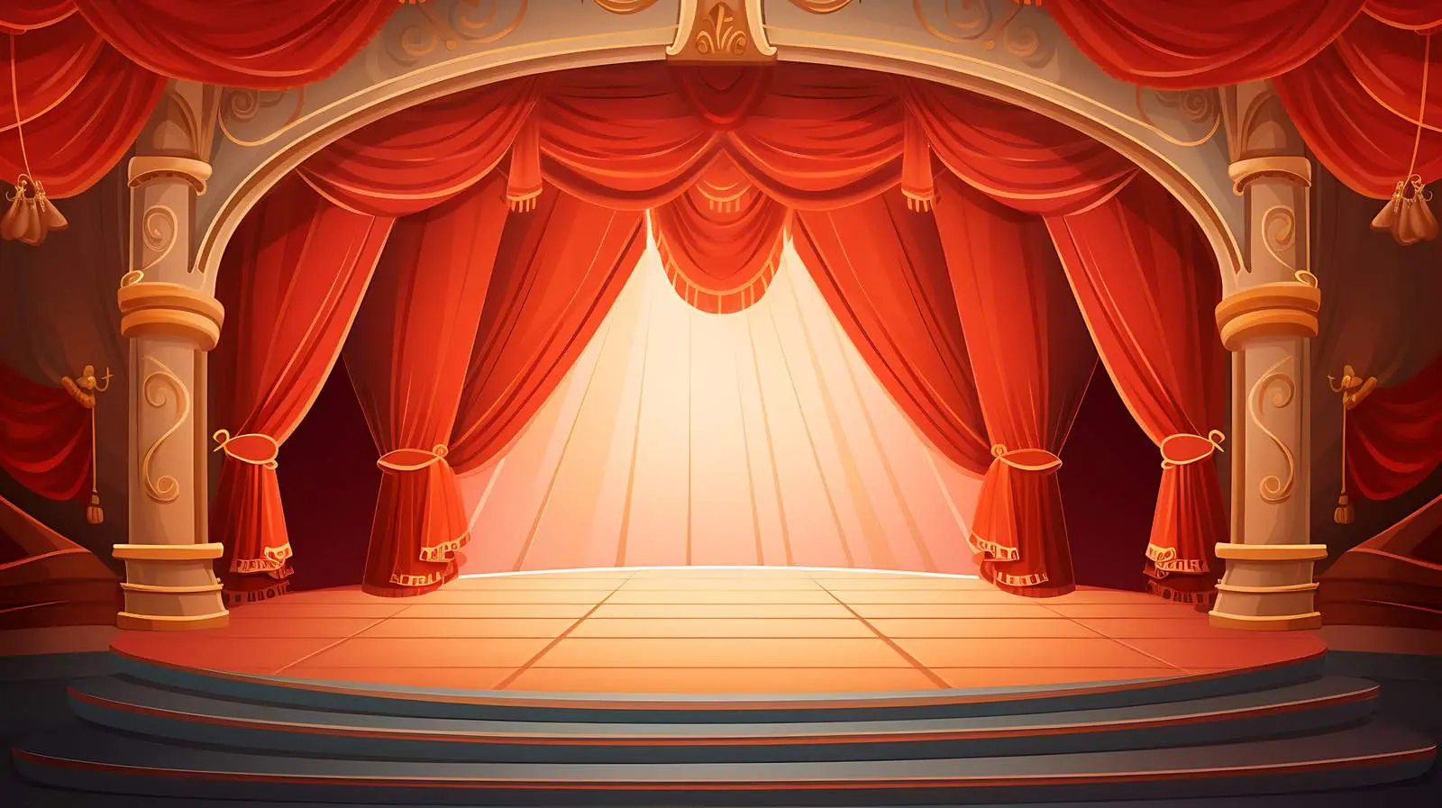 Empty Stage Stock Illustration — free download from Dotvec