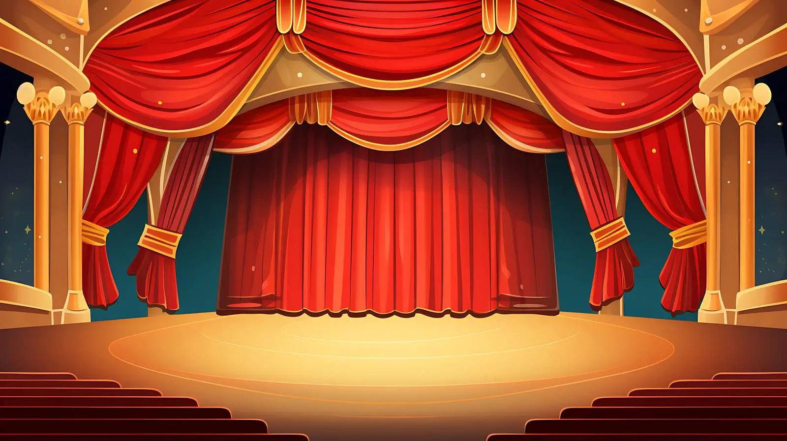 Empty Stage Stock Illustration — free download from Dotvec