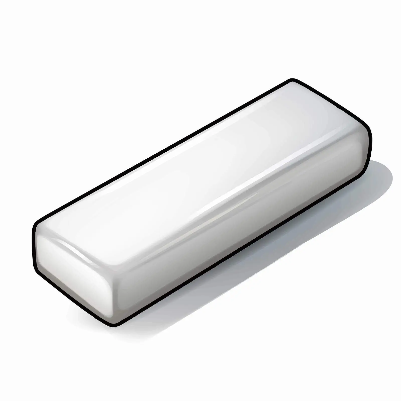 Eraser Illustration on White Background — free download from Dotvec