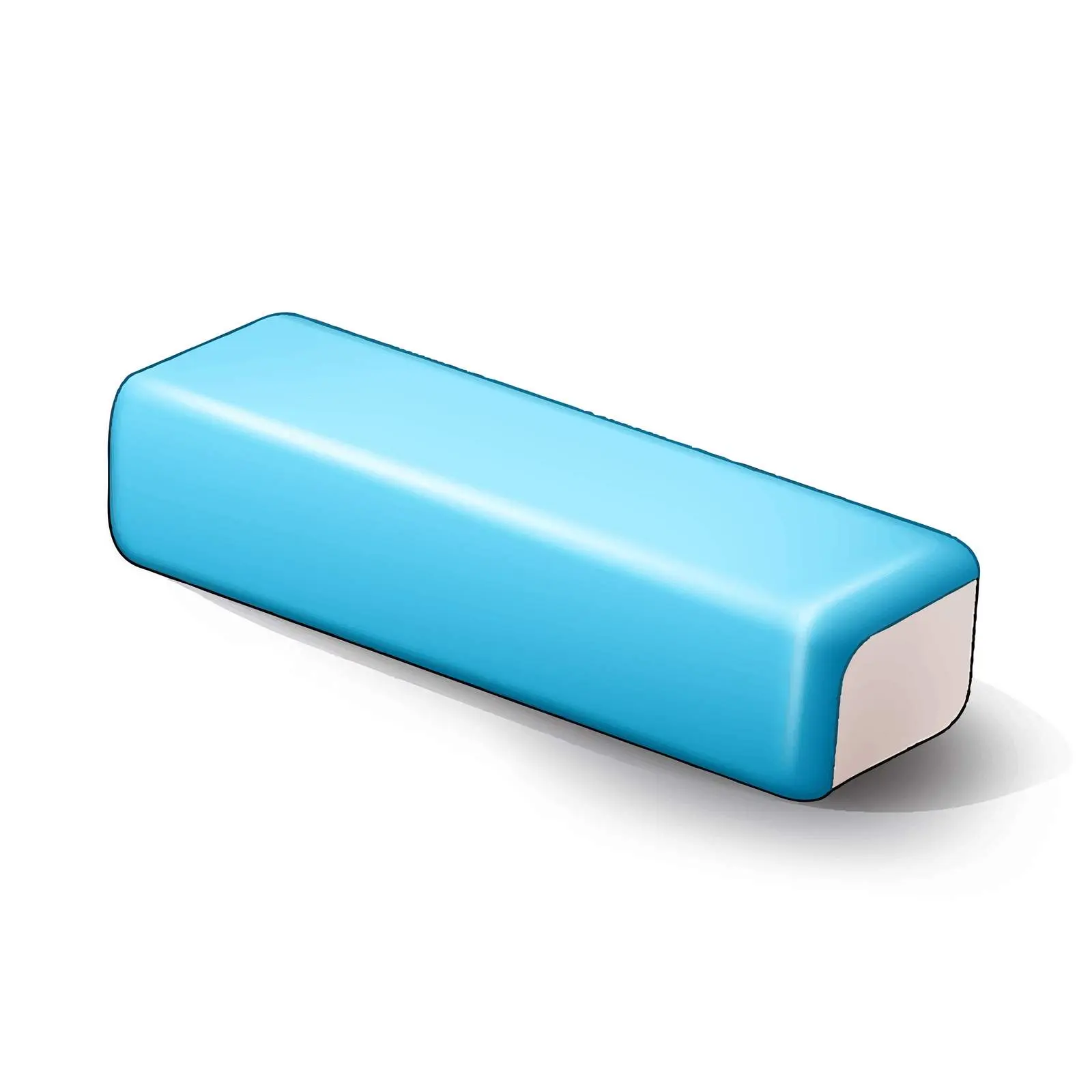 Eraser Illustration on White Background — free download from Dotvec