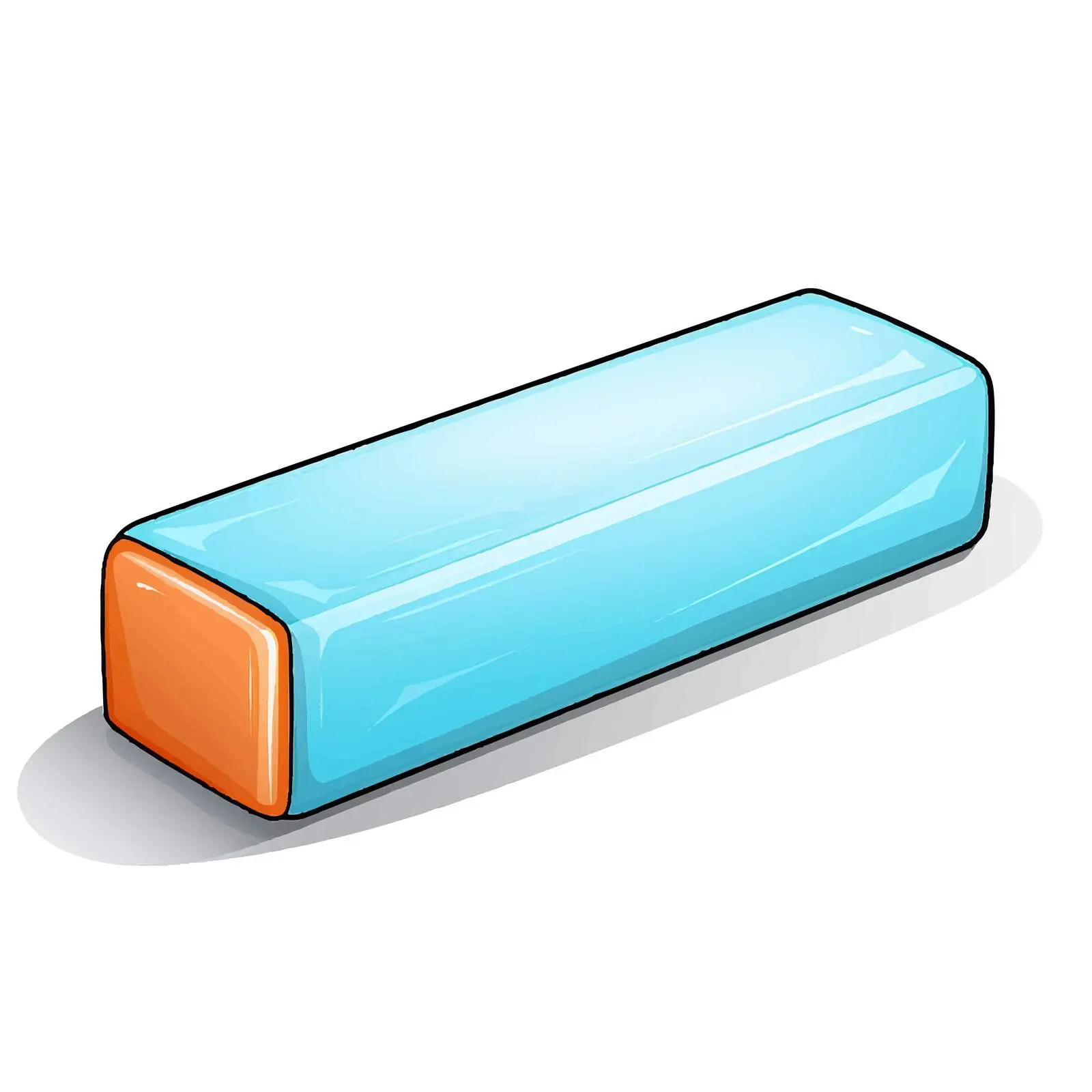 Eraser Illustration on White Background — free download from Dotvec