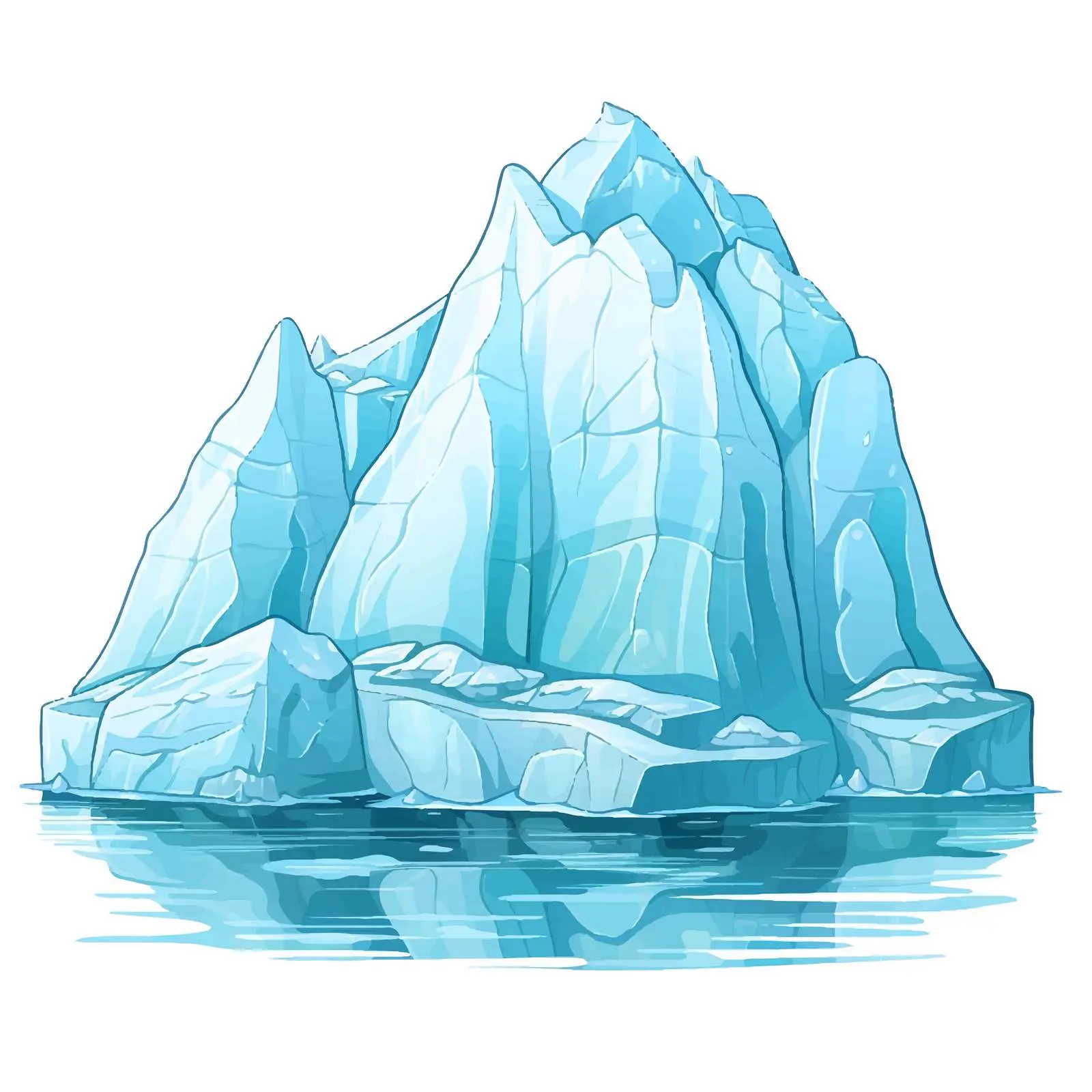 Cartoon Iceberg and Igloo Vector Illustration — free download from Dotvec