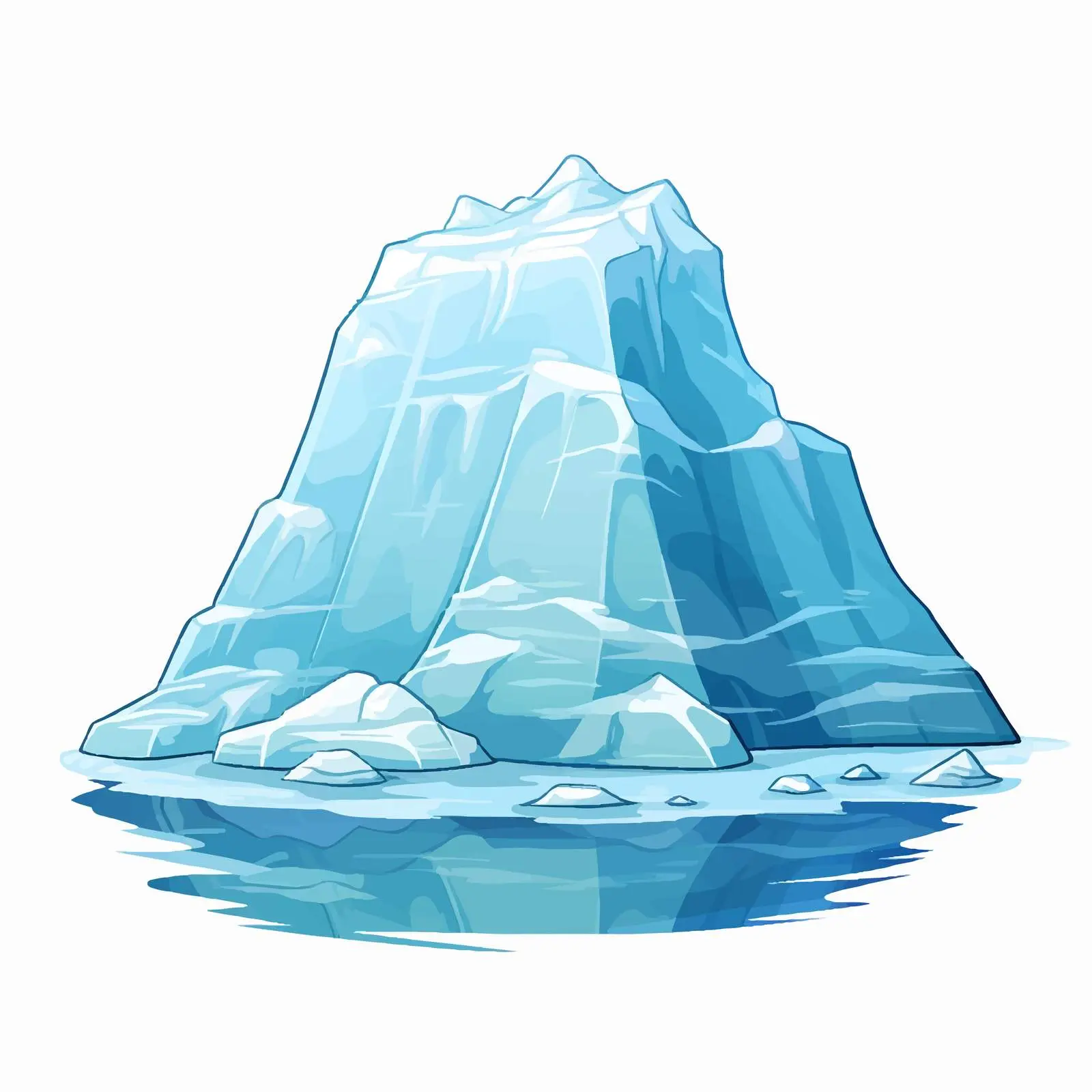 Iceberg and Igloo Vector Illustration — free download from Dotvec