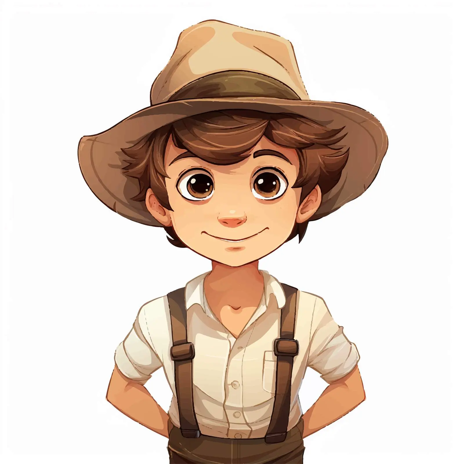 Isolated Boy Wearing Hat Vector Illustration — free download from Dotvec