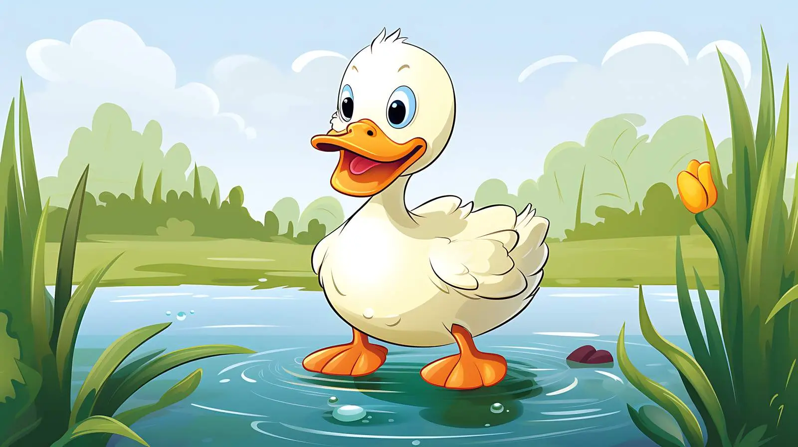 Isolated Duck Vector Illustration — free download from Dotvec