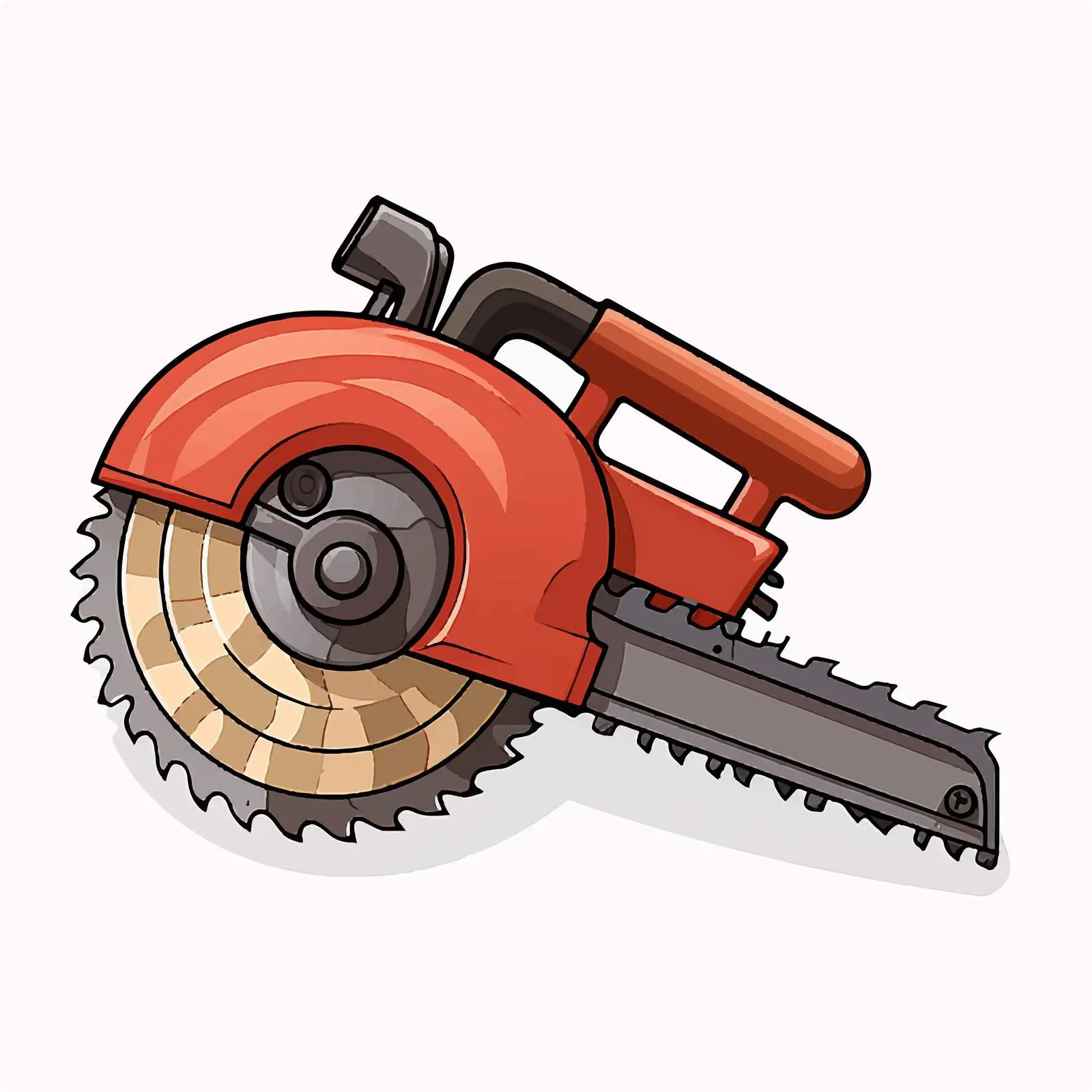 Isolated Cartoon Saw Vector Illustration — free download from Dotvec