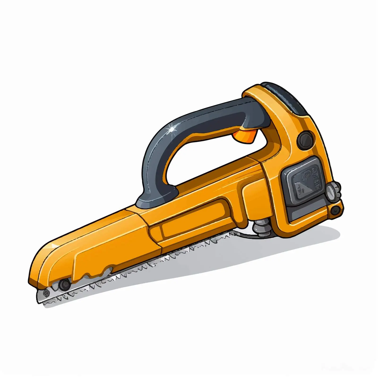 Isolated Cartoon Saw Vector Illustration — free download from Dotvec