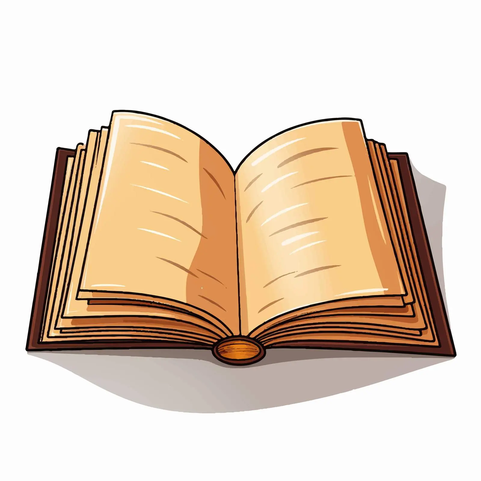 Open Book Vector Illustration with Blank Pages — free download from Dotvec