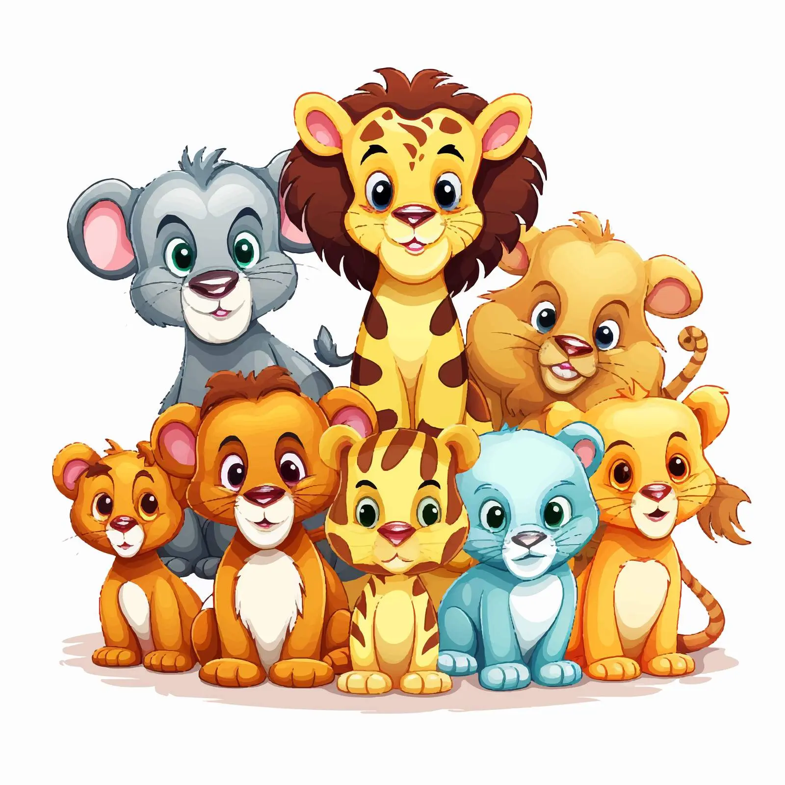 Animal Illustrations on White Background — free download from Dotvec