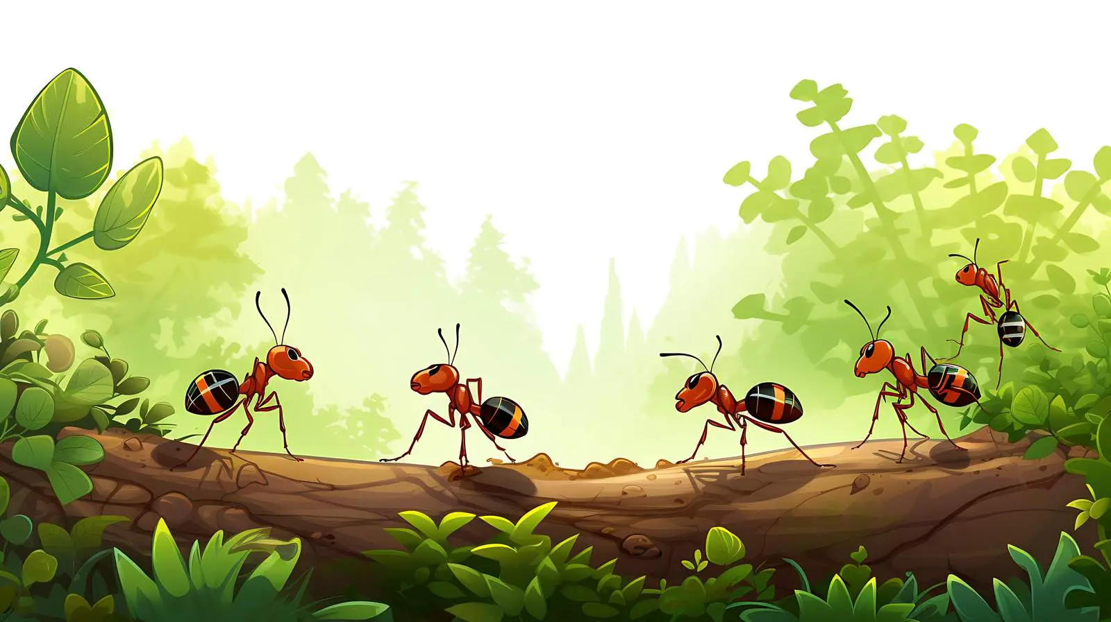 Ants in Nature Illustration — free download from Dotvec