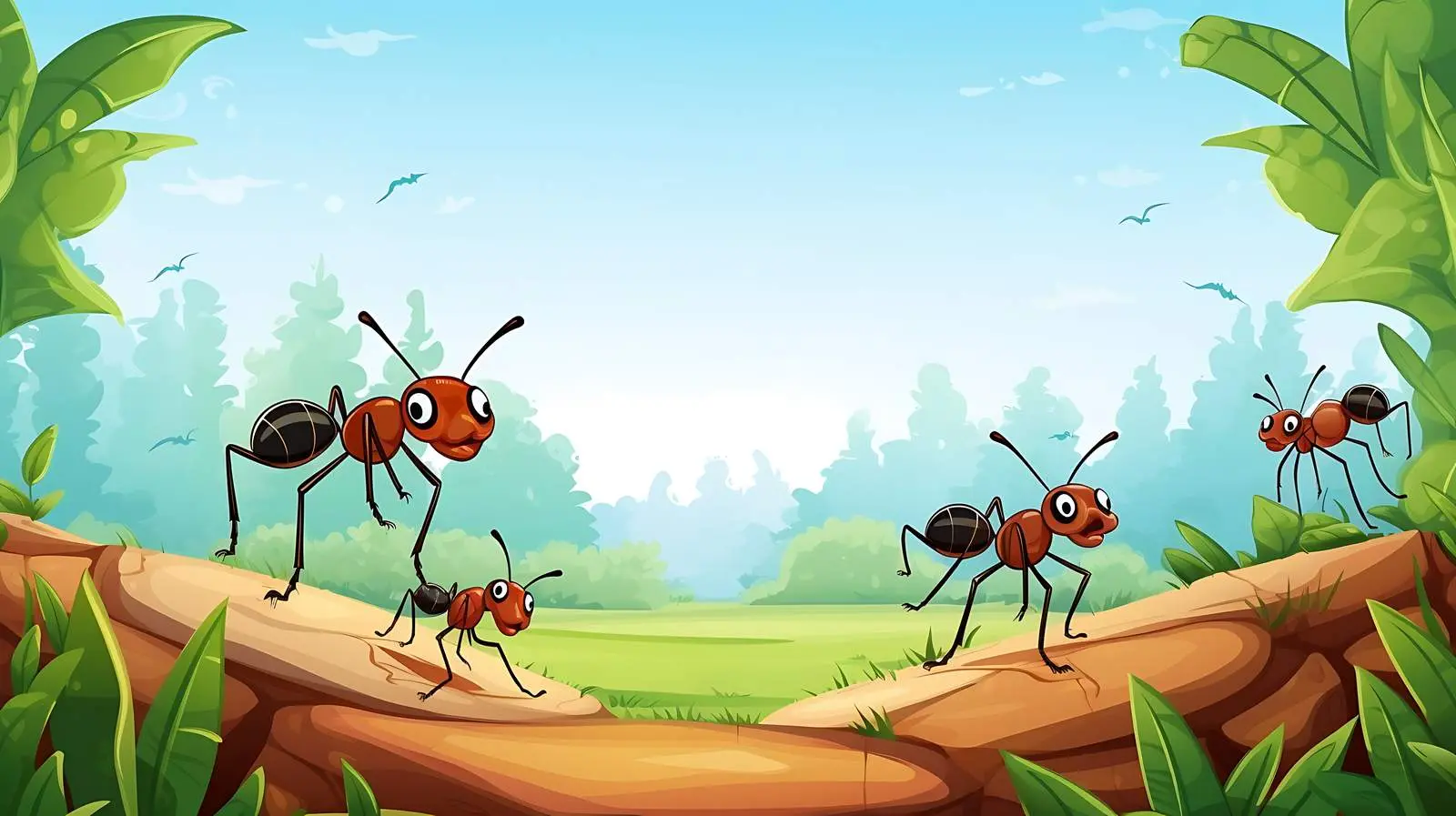 Ants in Beautiful Natural Illustration — free download from Dotvec