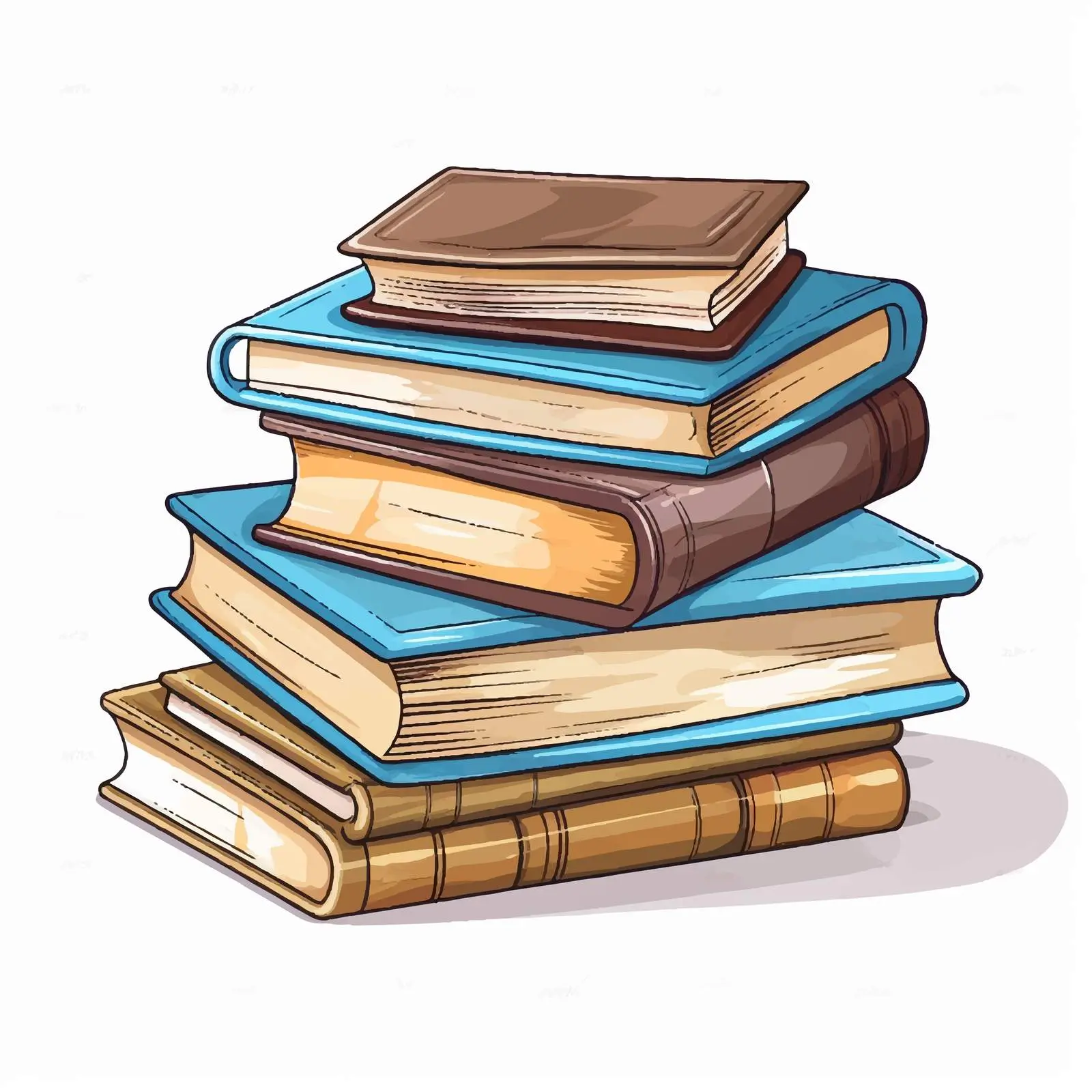 Book Illustration on White Background — free download from Dotvec