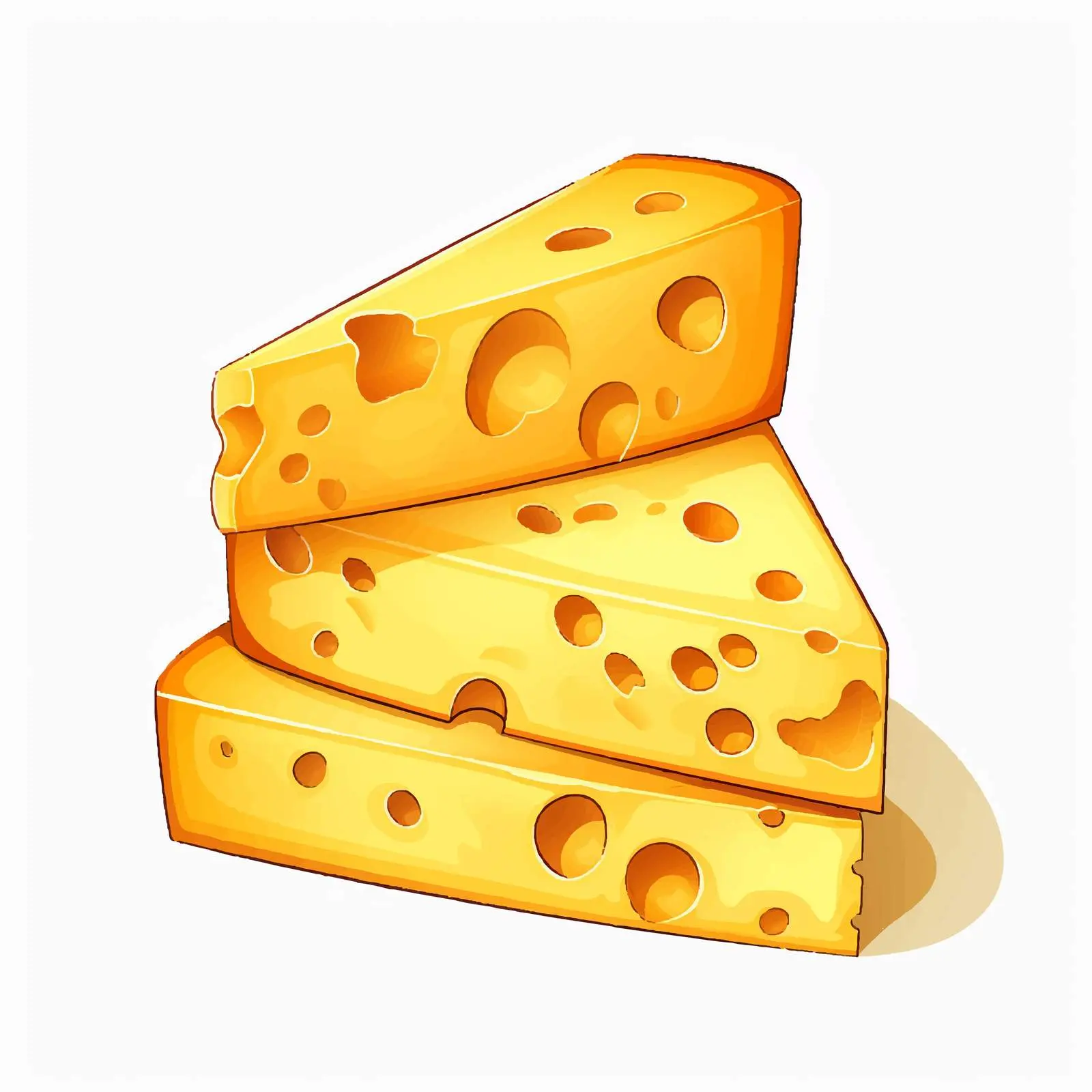 Cheese Illustration on White Background Vector – free food marketing image from Dotvec