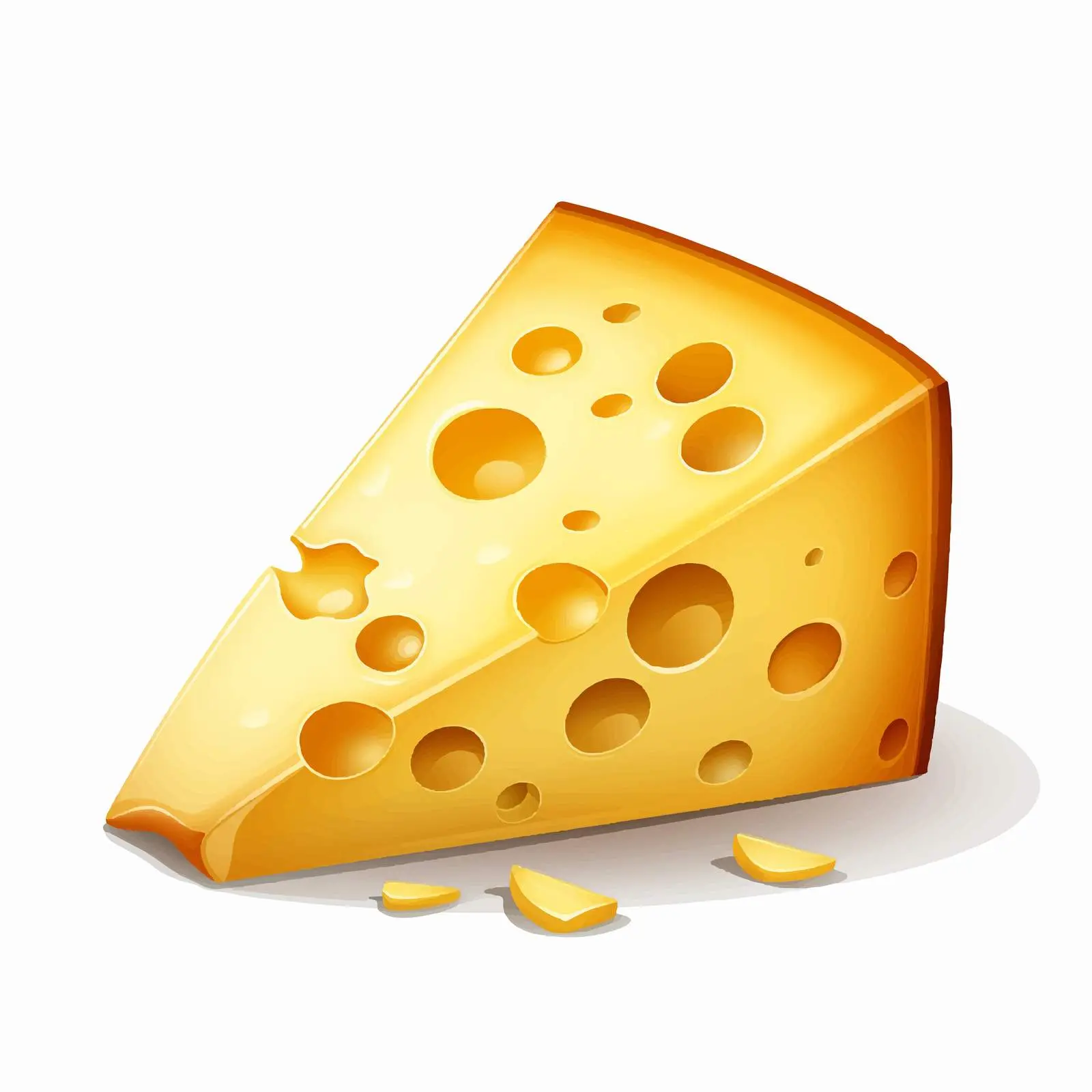 Cheese Illustration on White Background — free download from Dotvec