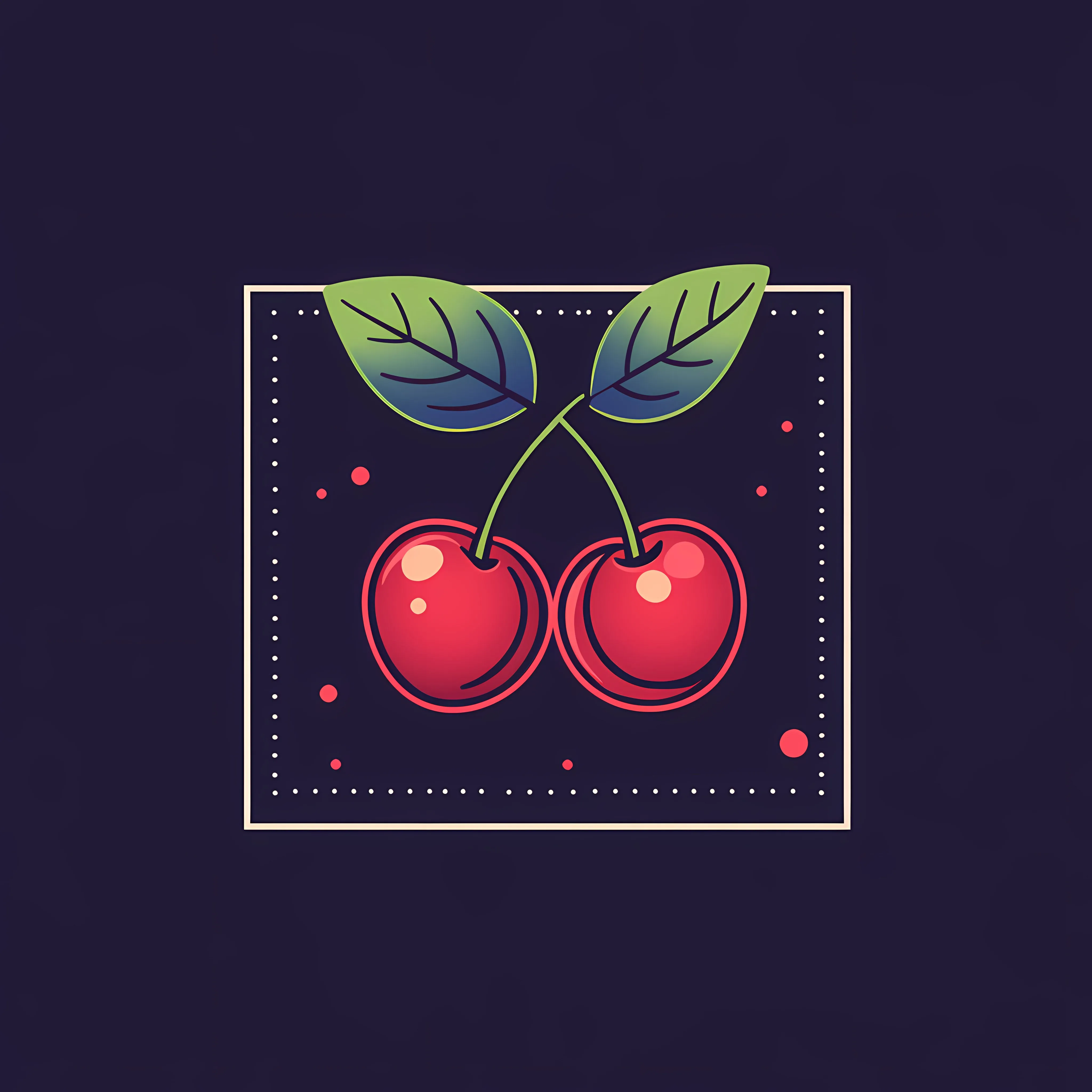 Flat Vector Cherry Fruit Icon Illustration — free download from Dotvec