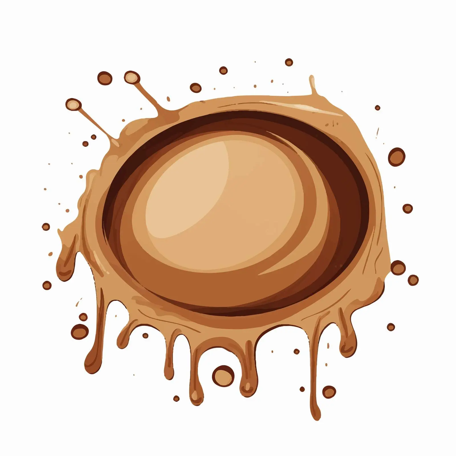 Coffee Stains on White Background Vector Illustration – free splashes image from Dotvec