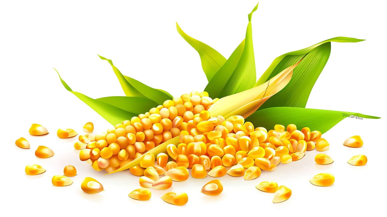 Corn Kernels on White Background — free download from Dotvec