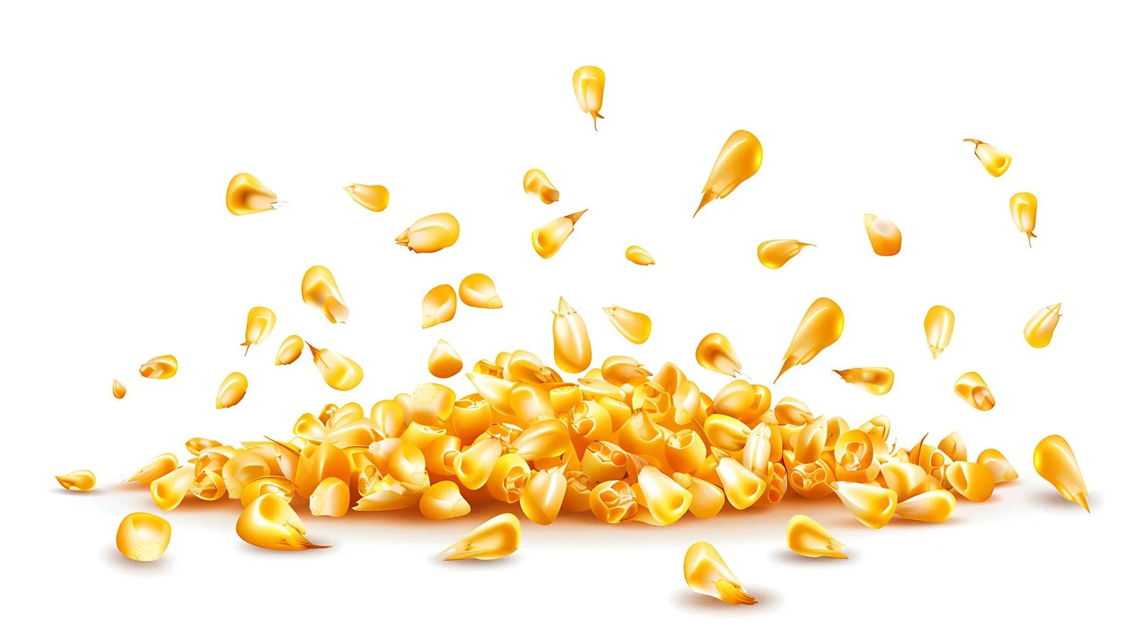 Corn Kernels Isolated on White Background — free download from Dotvec