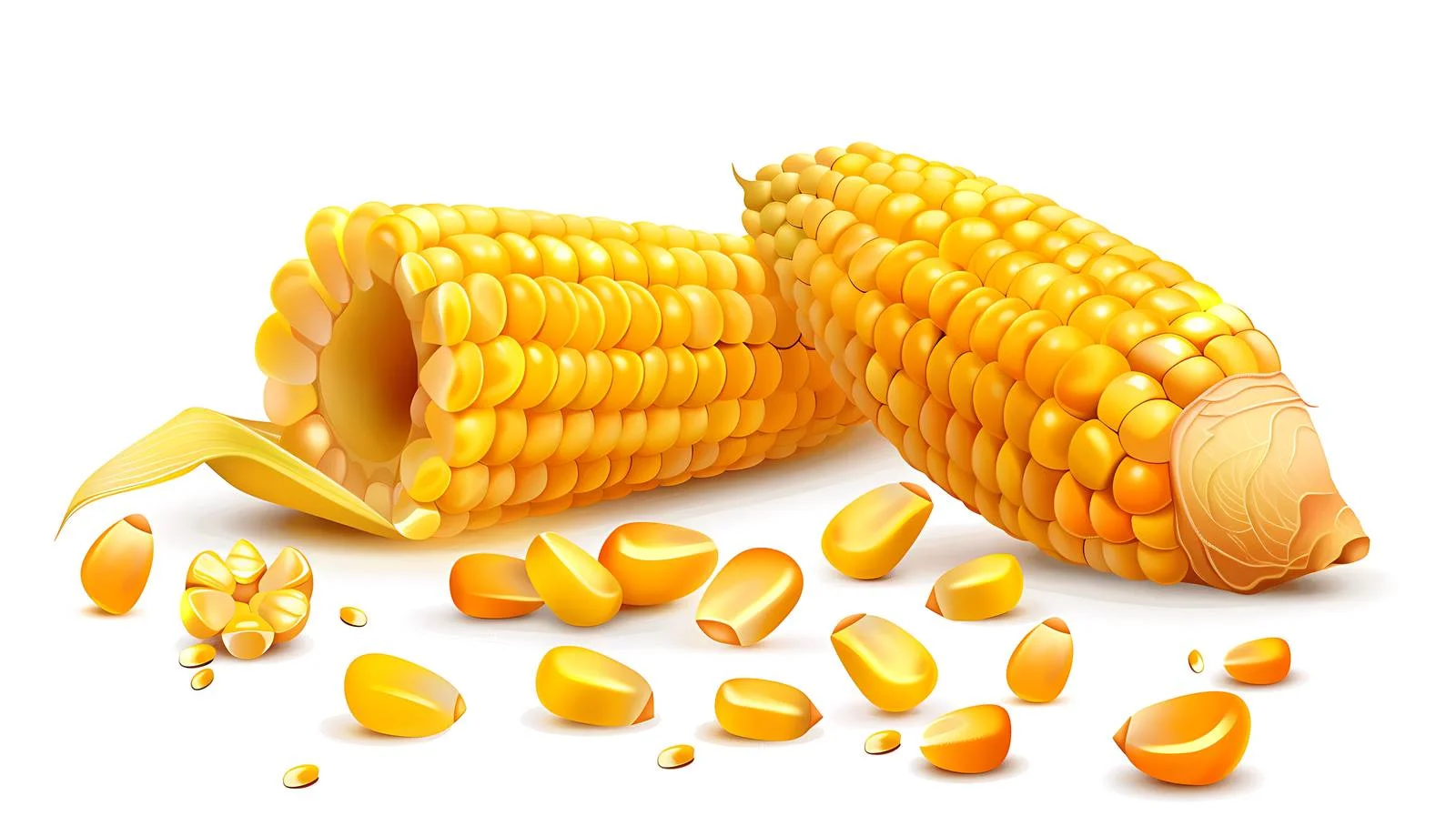 Isolated Corn Kernels Illustration — free download from Dotvec