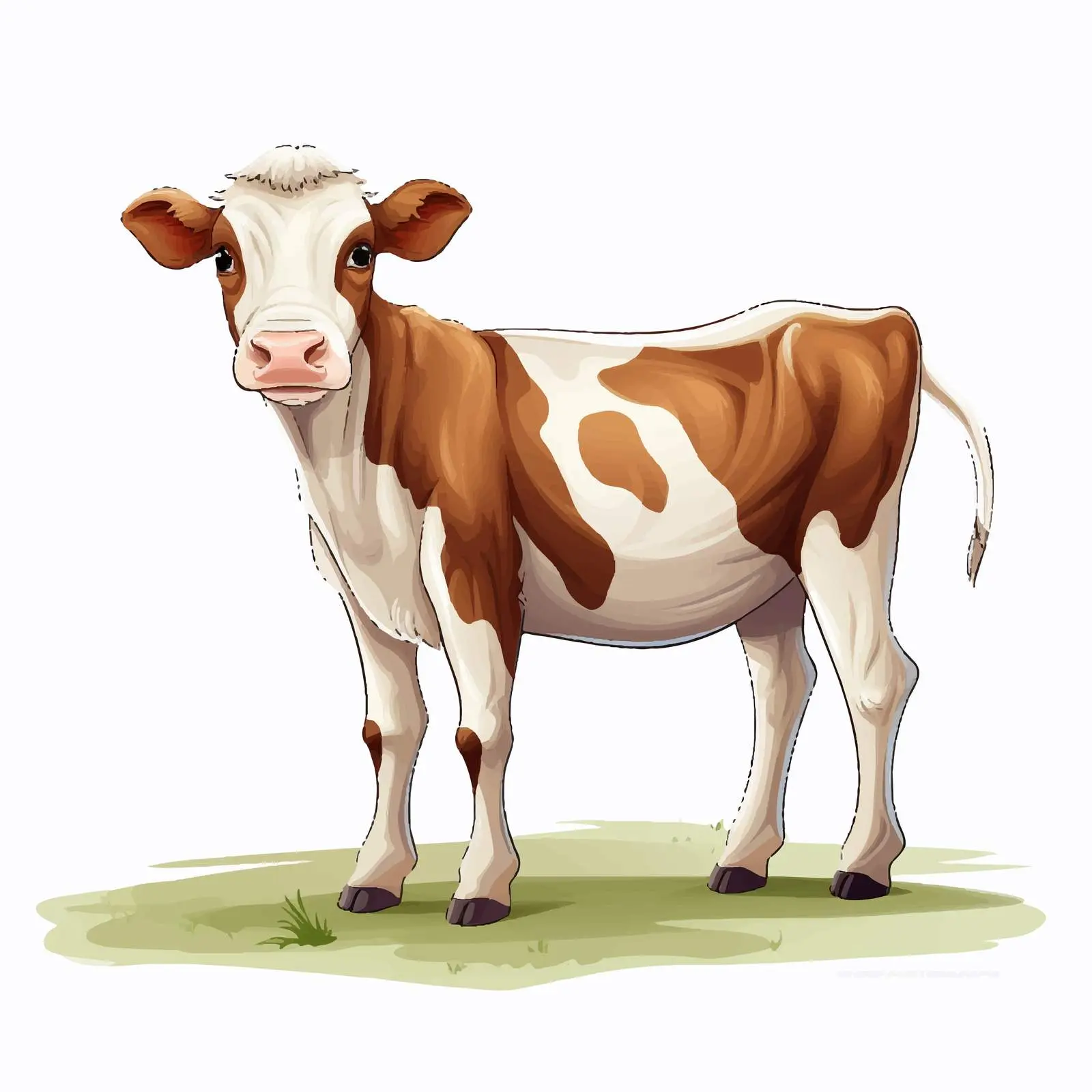 Cow Illustration on White Background — free download from Dotvec