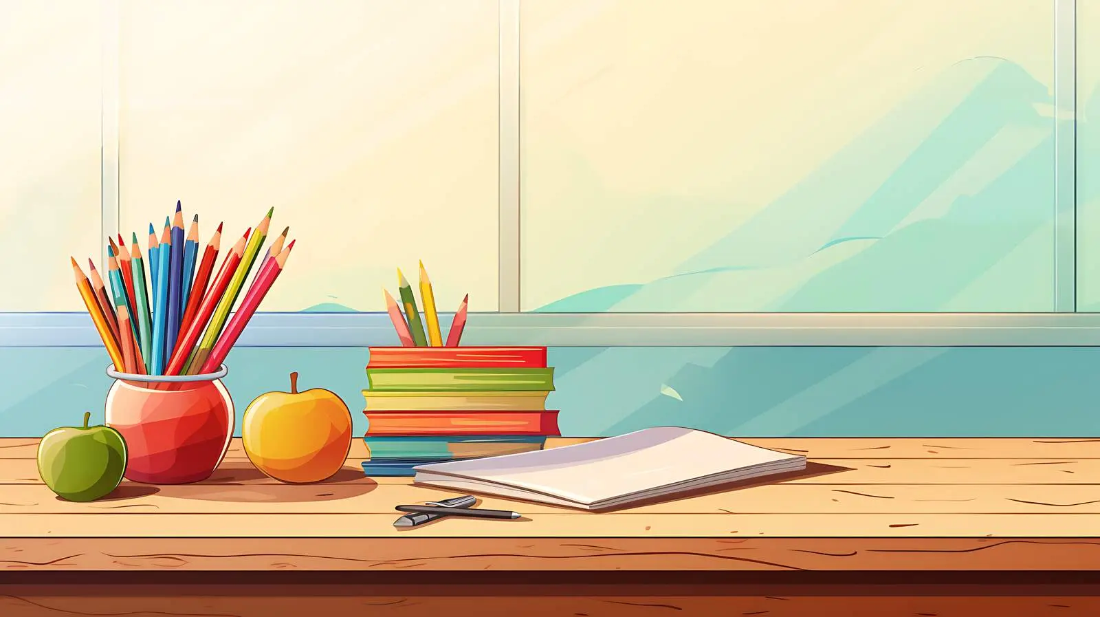 Art Supplies on Table — free download from Dotvec