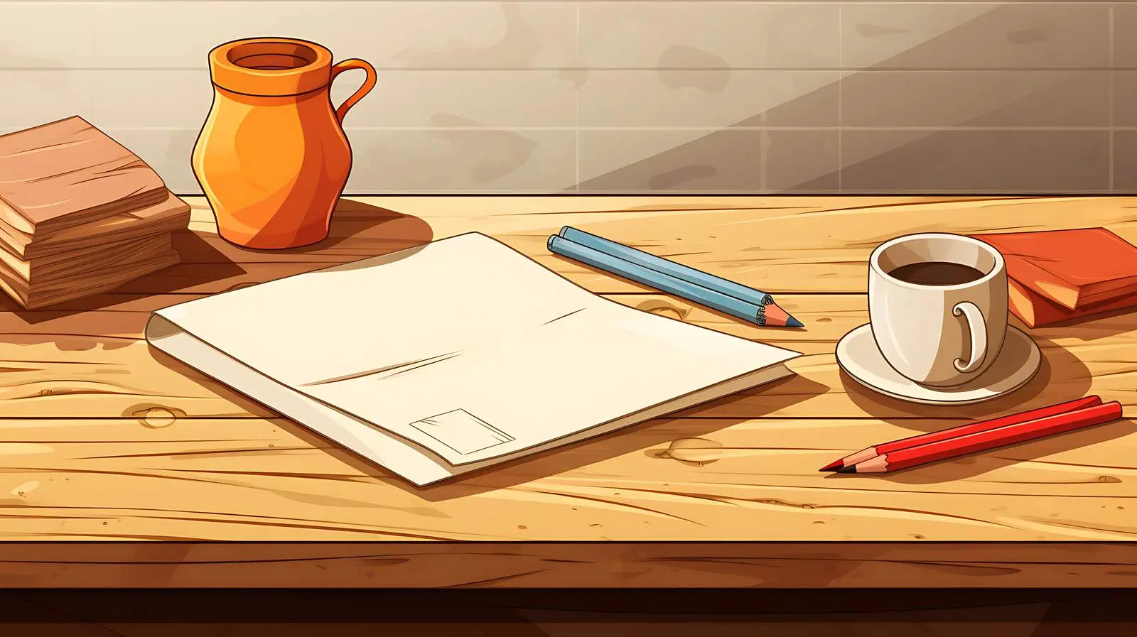 Artistic Supplies on Table — free download from Dotvec