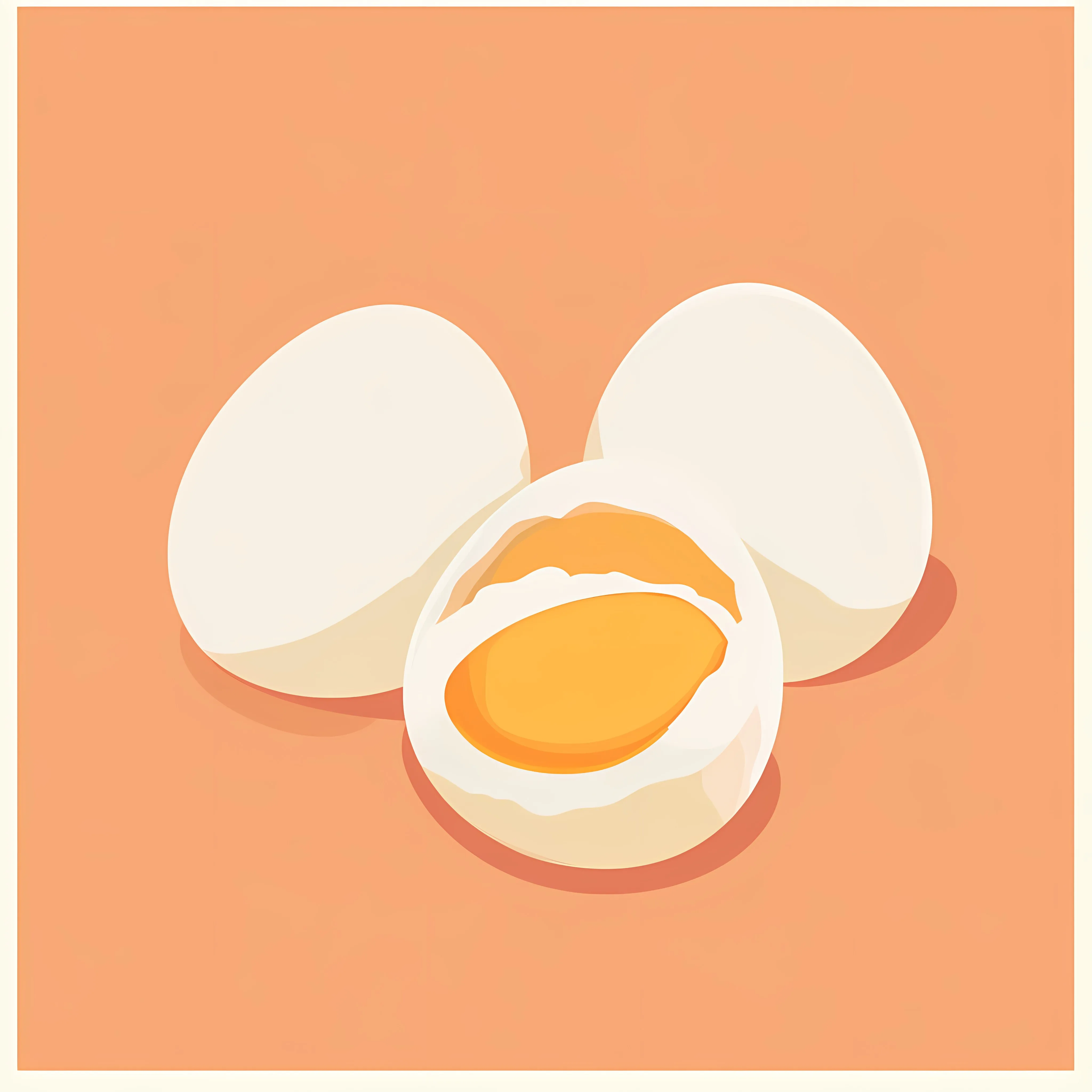 Flat Vector Illustration of Eggs — free download from Dotvec