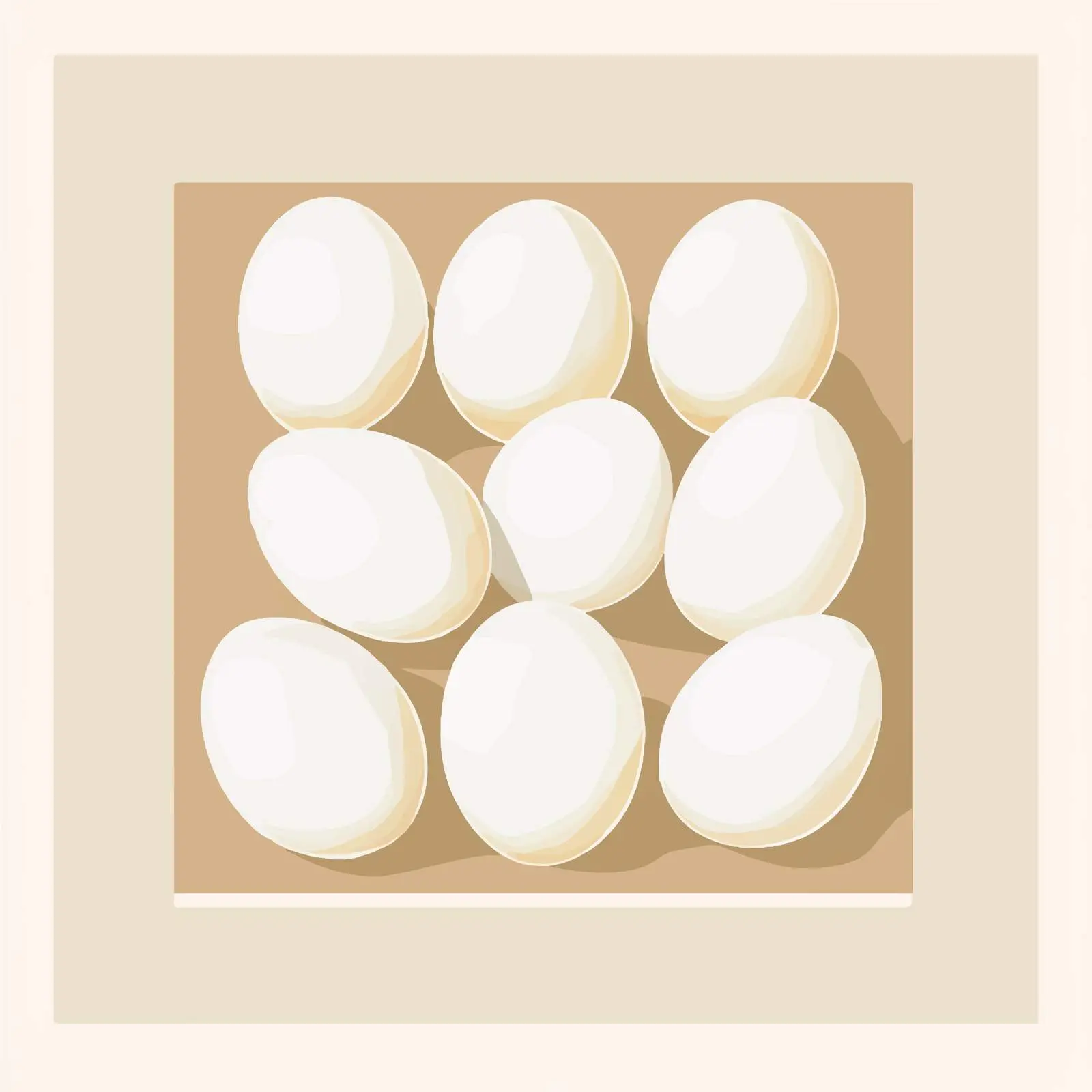 Flat Vector Illustration of Decorative Eggs — free download from Dotvec