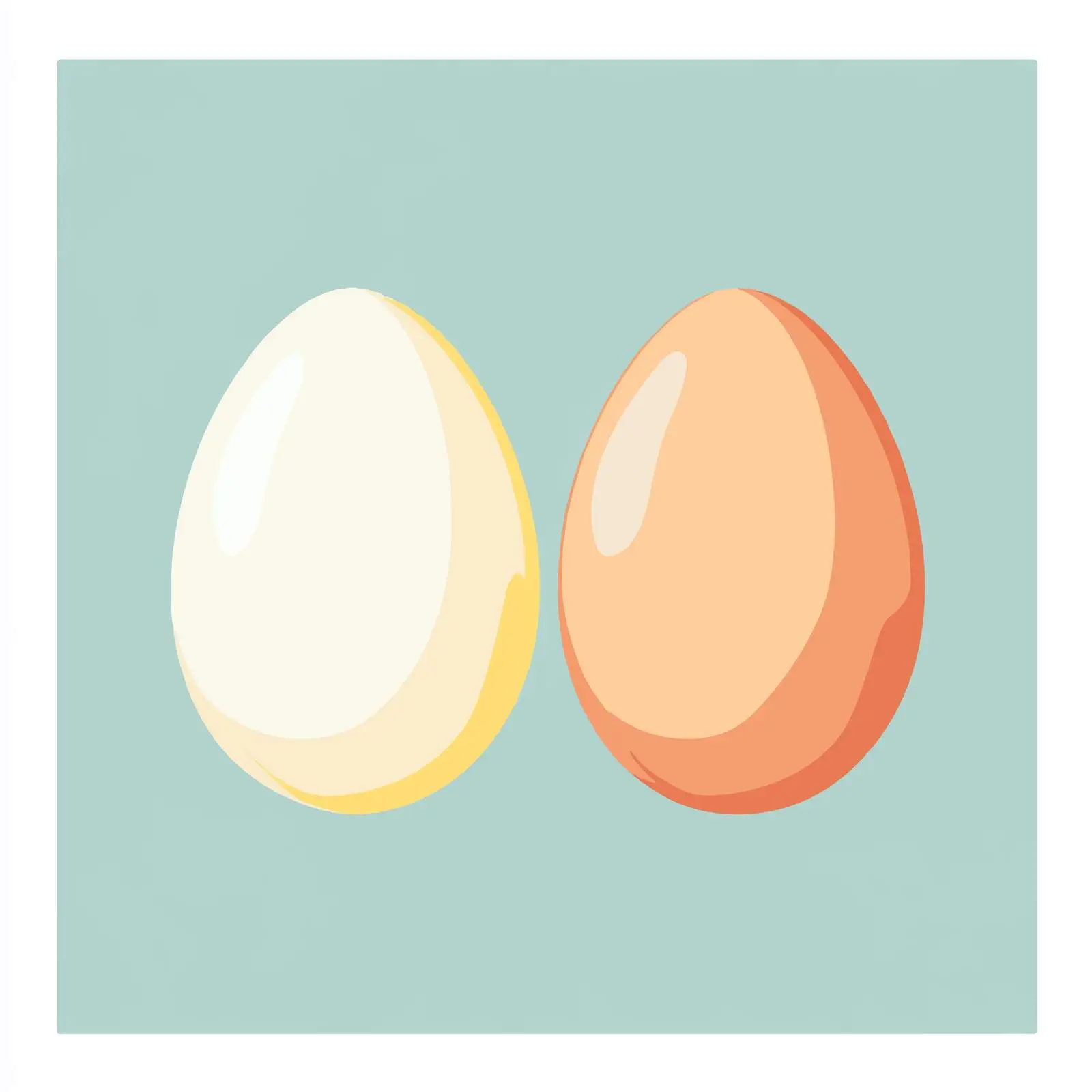 Flat Vector Illustration of Eggs — free download from Dotvec
