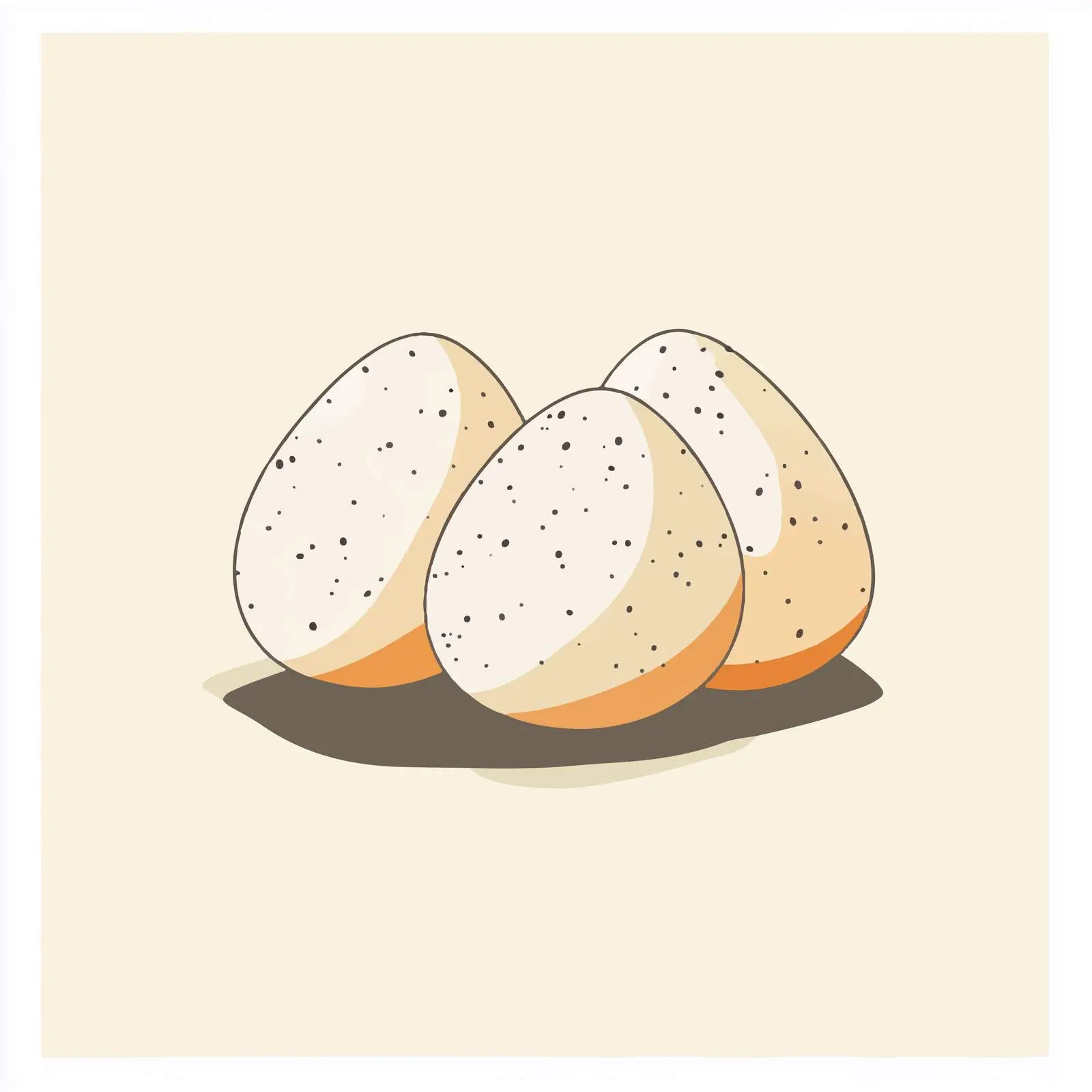 Flat Vector Illustration of Decorative Eggs — free download from Dotvec