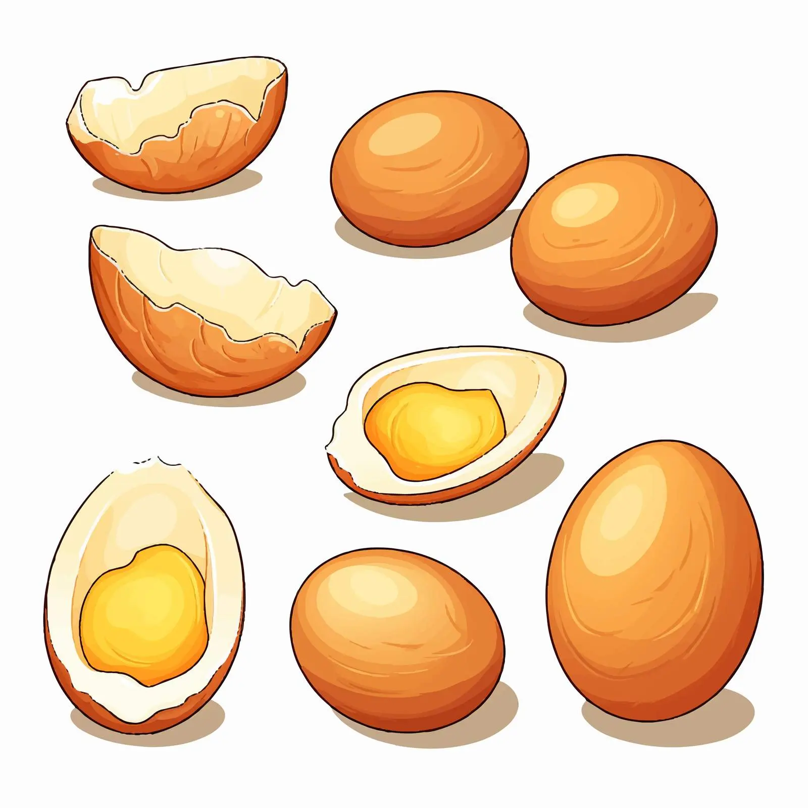 Eggs Illustration on White Background — free download from Dotvec