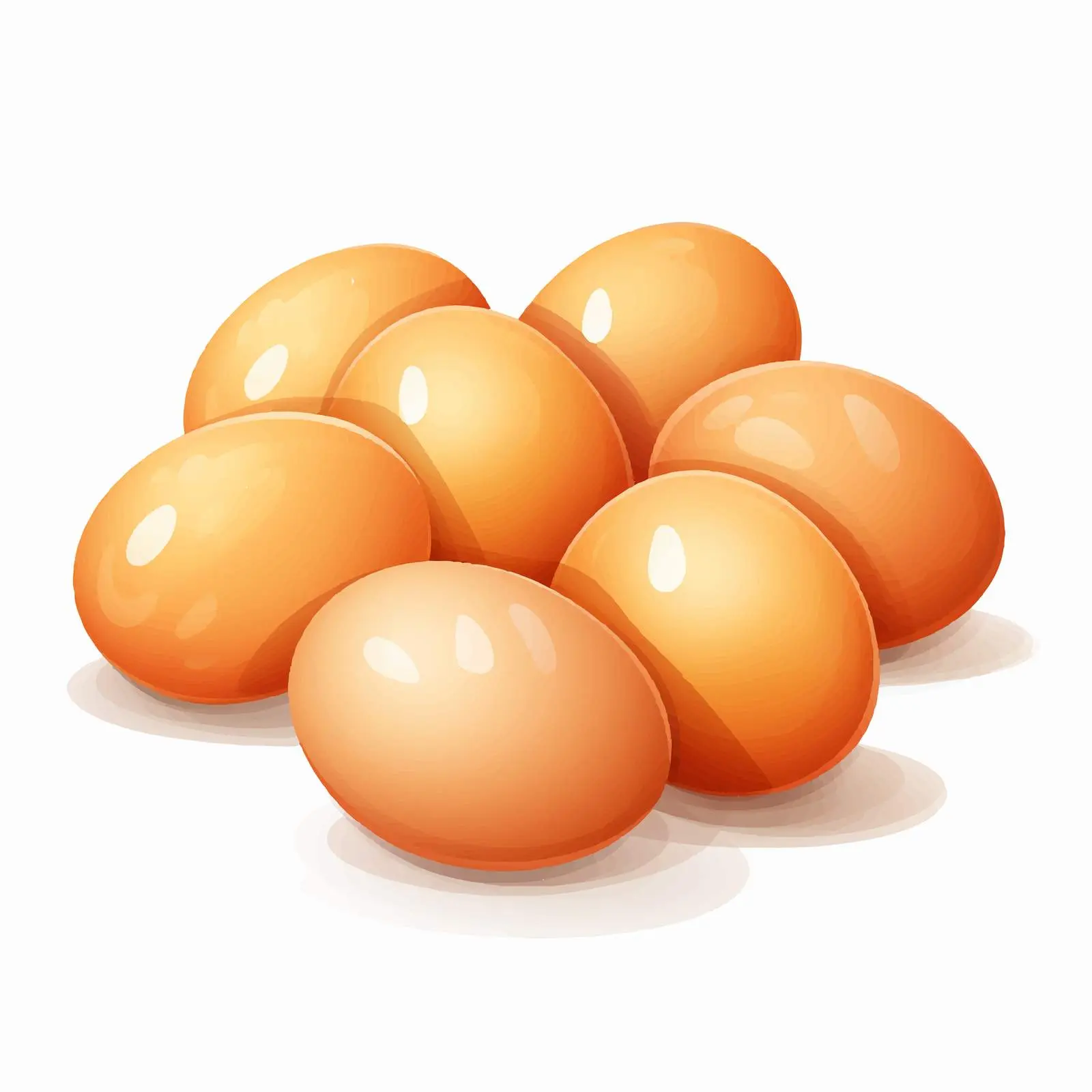 Illustration of Eggs on White Background — free download from Dotvec