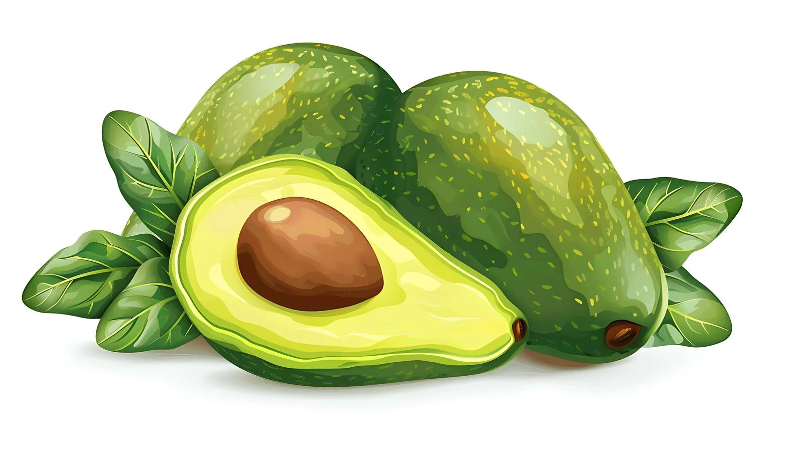 Fresh Avocado Illustration — free download from Dotvec