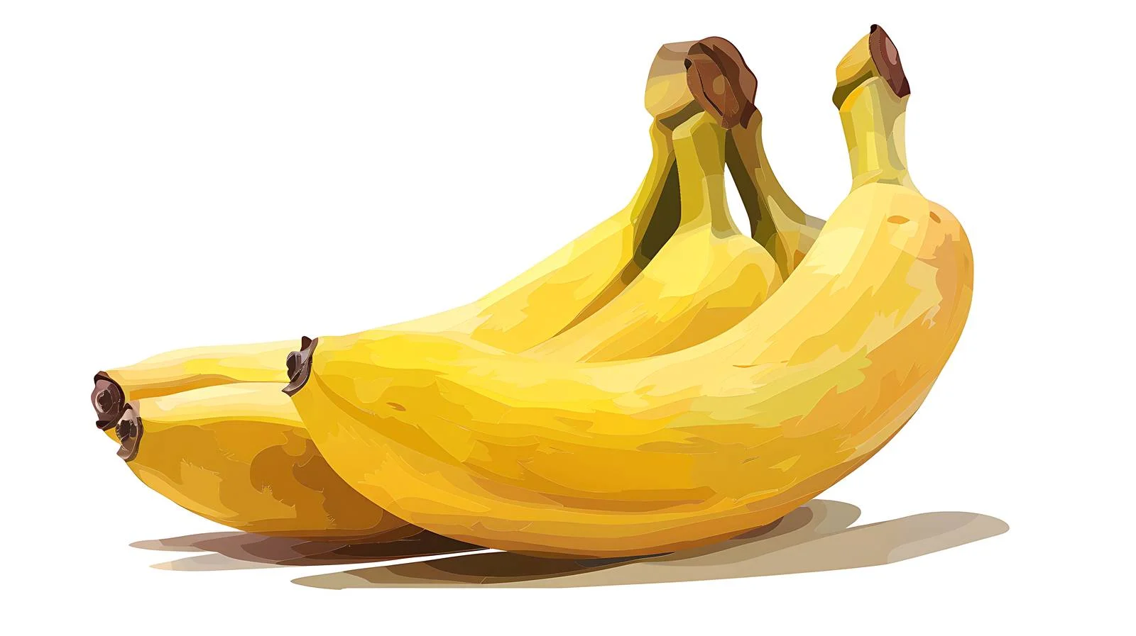 Fresh Bananas on White Background — free download from Dotvec