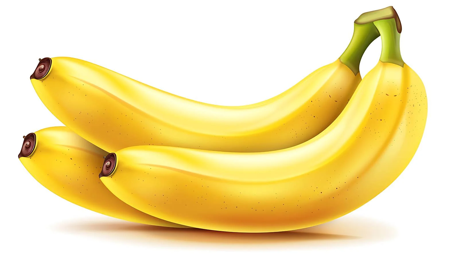 Vibrant Fresh Bananas on White Background — free download from Dotvec