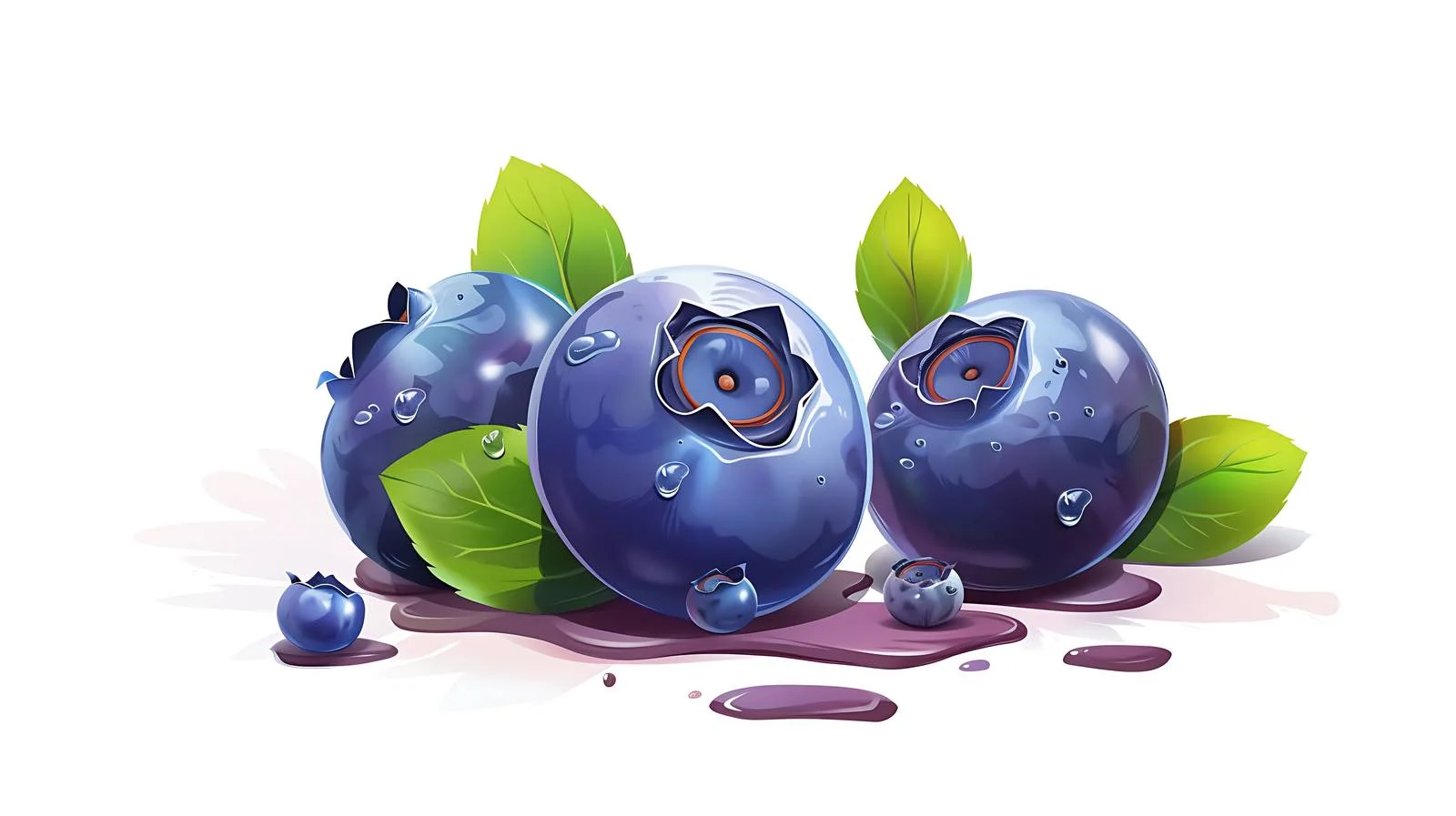Fresh Blueberries Illustration — free download from Dotvec