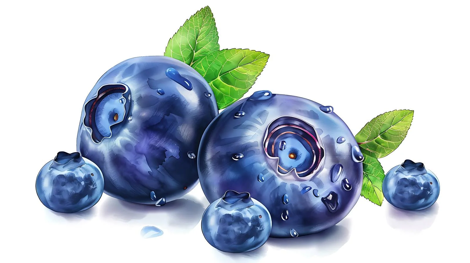 Fresh Blueberries Illustration — free download from Dotvec
