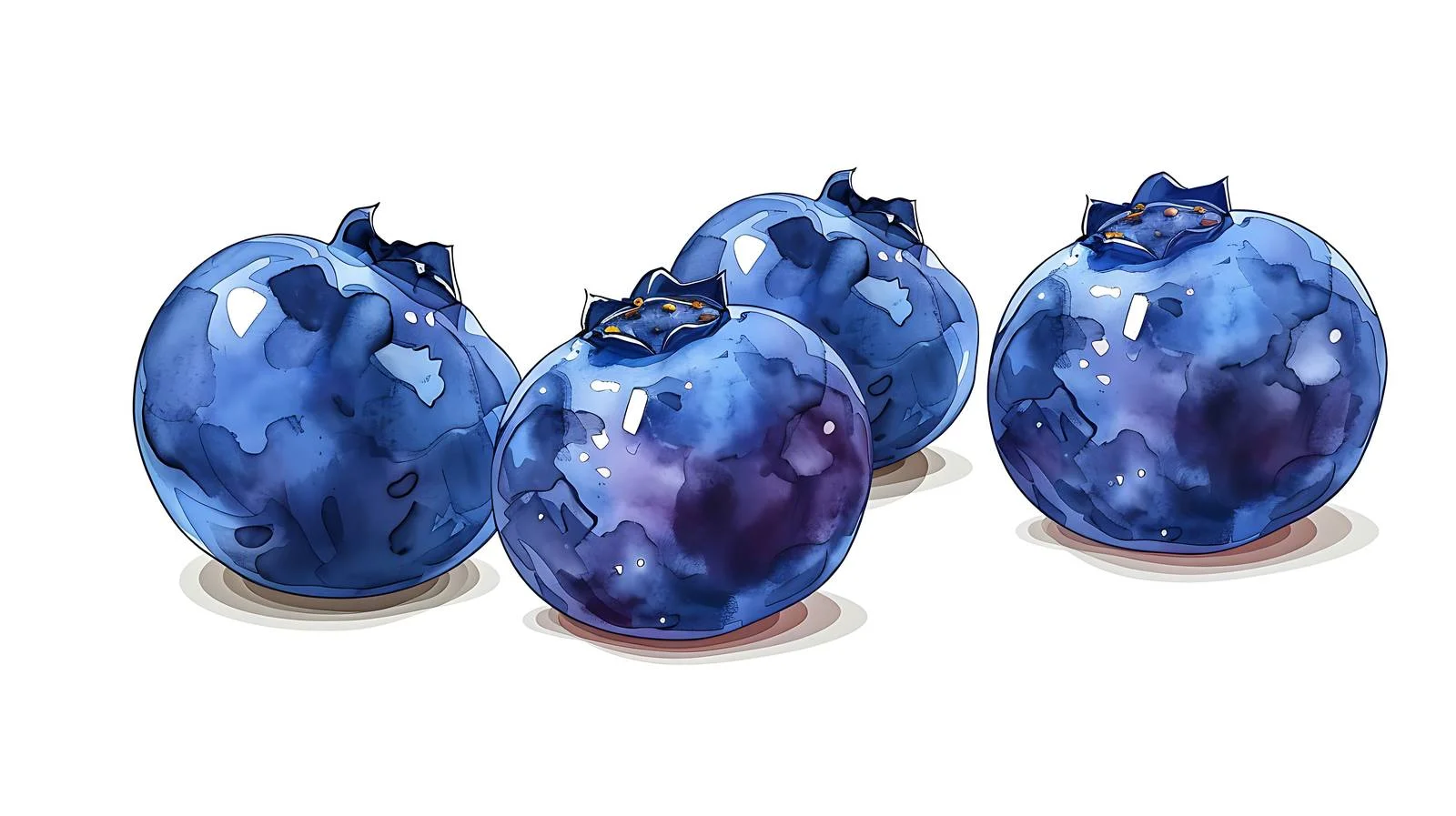 Fresh Blueberries Isolated on White Background — free download from Dotvec