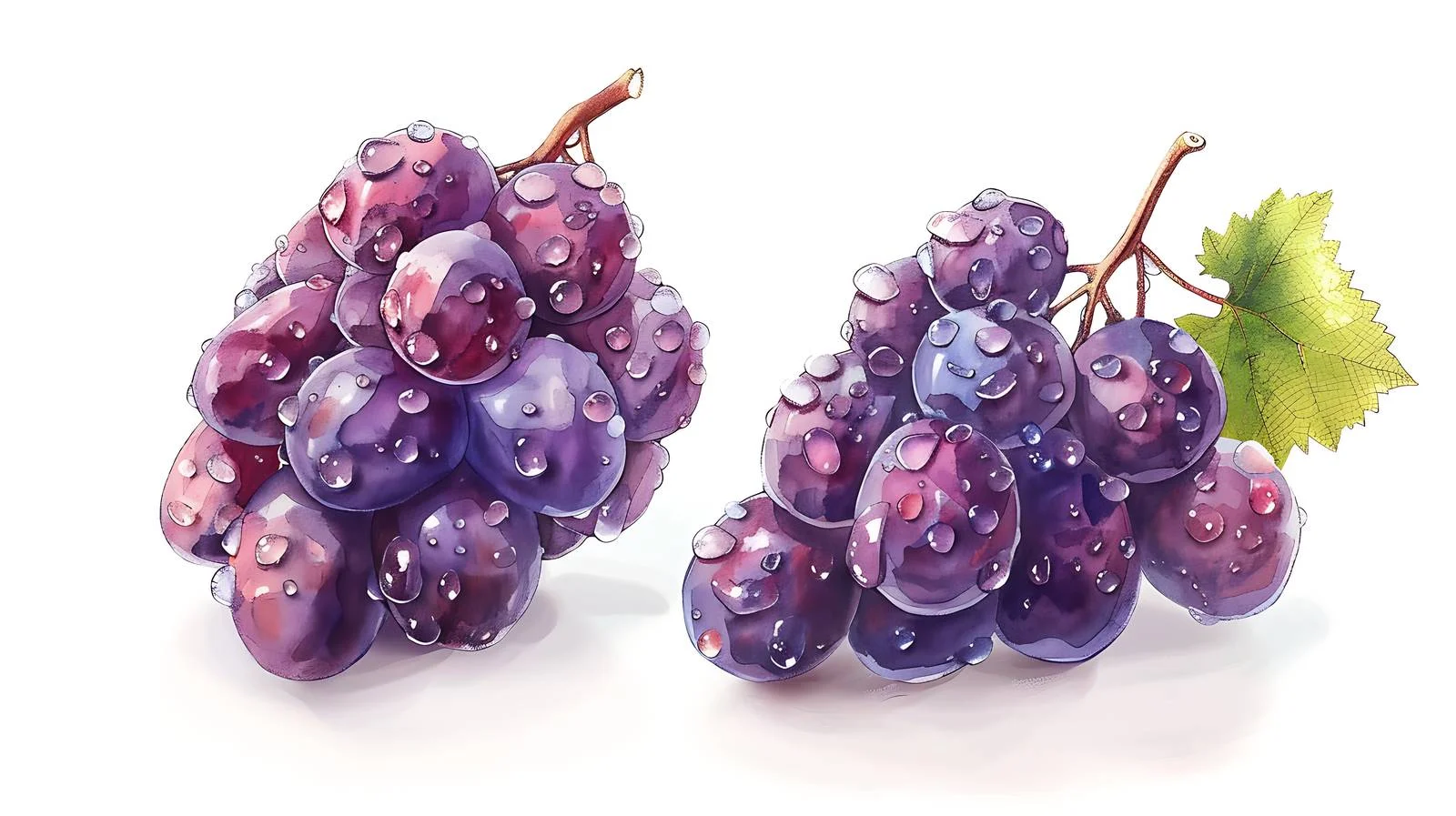 Fresh Grapes Isolated on White Background — free download from Dotvec