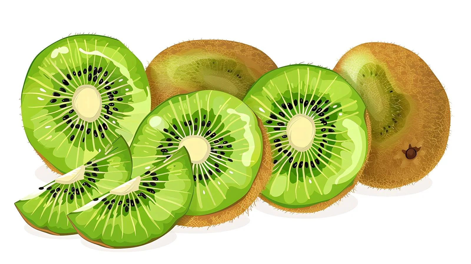 Fresh Kiwifruit Illustration — free download from Dotvec