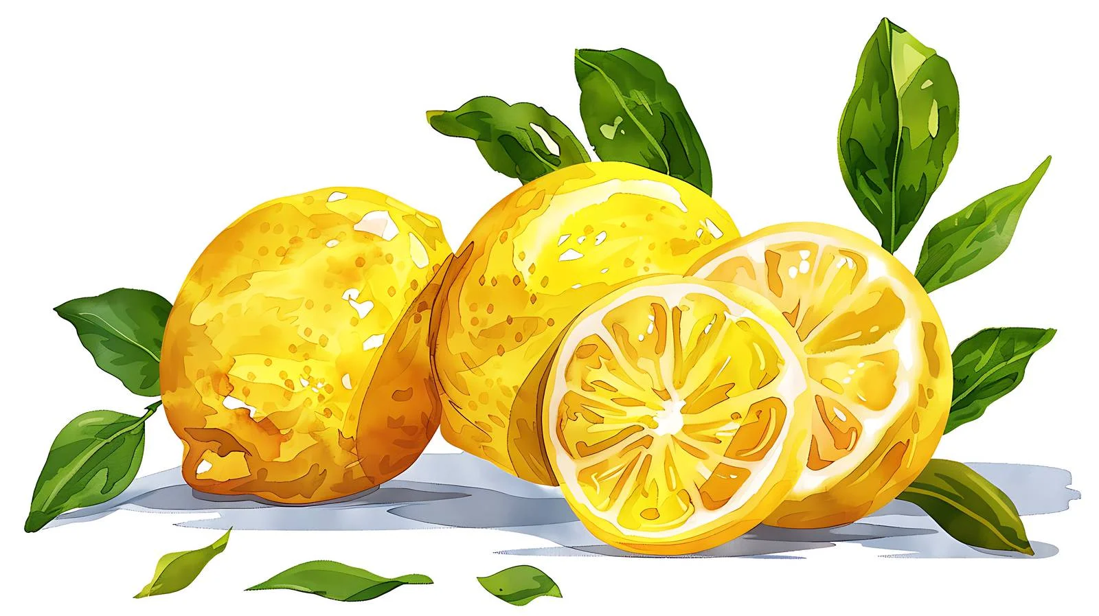 Fresh Lemon on White Background — free download from Dotvec