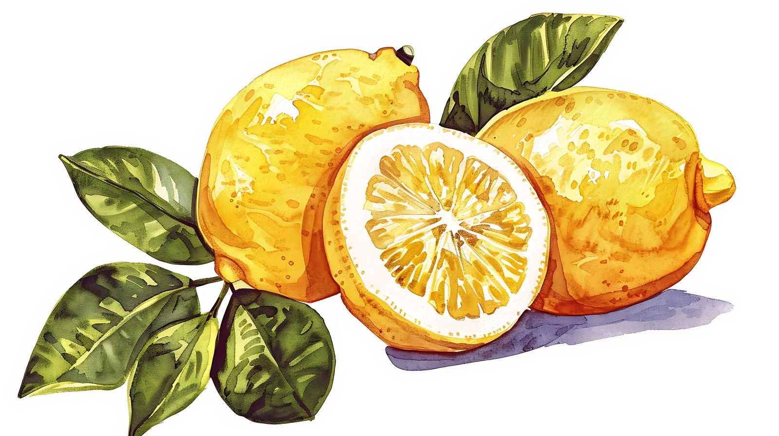 Vibrant Fresh Lemon on White Background — free download from Dotvec