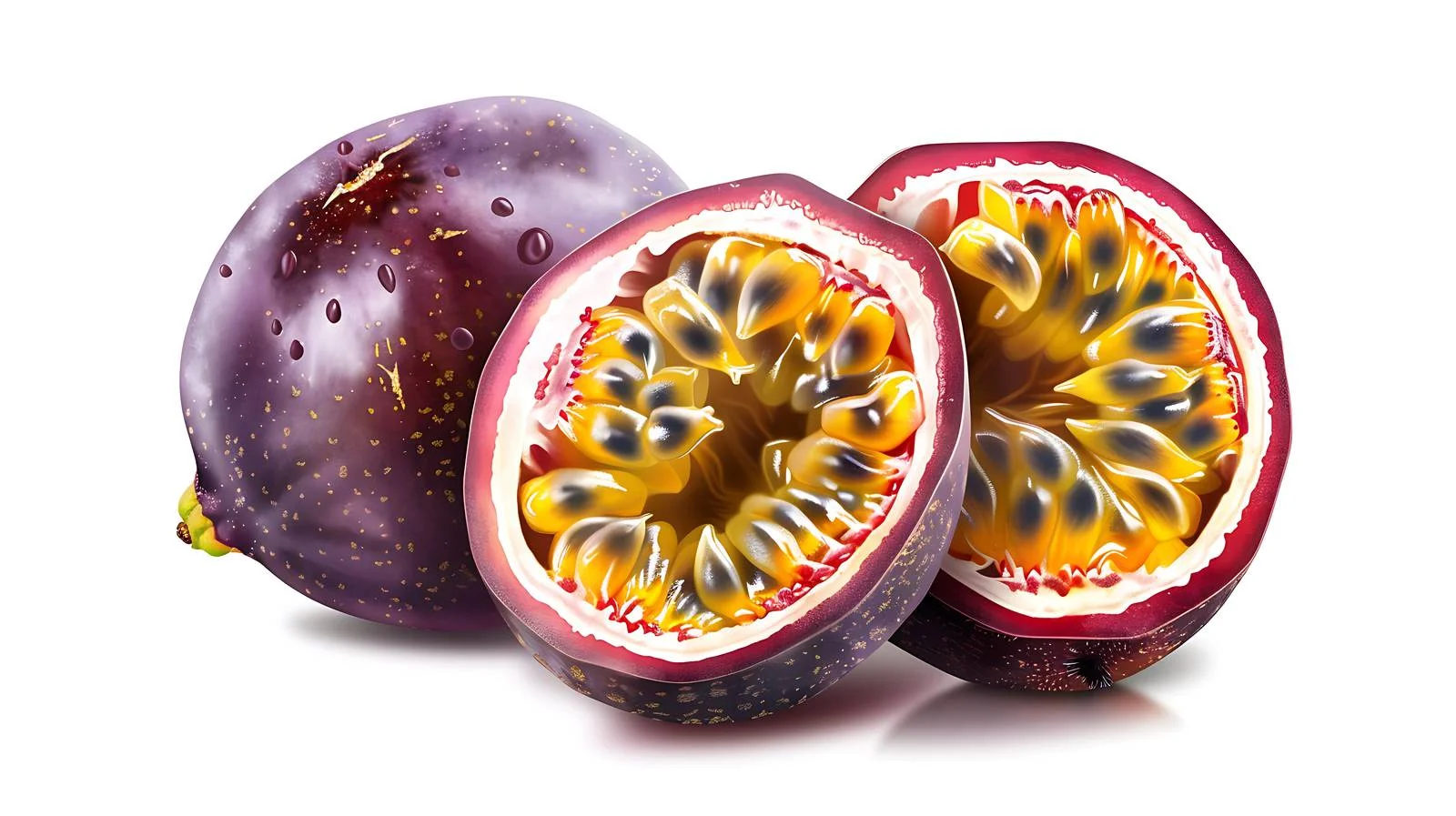 Fresh Passion Fruit Illustration — free download from Dotvec