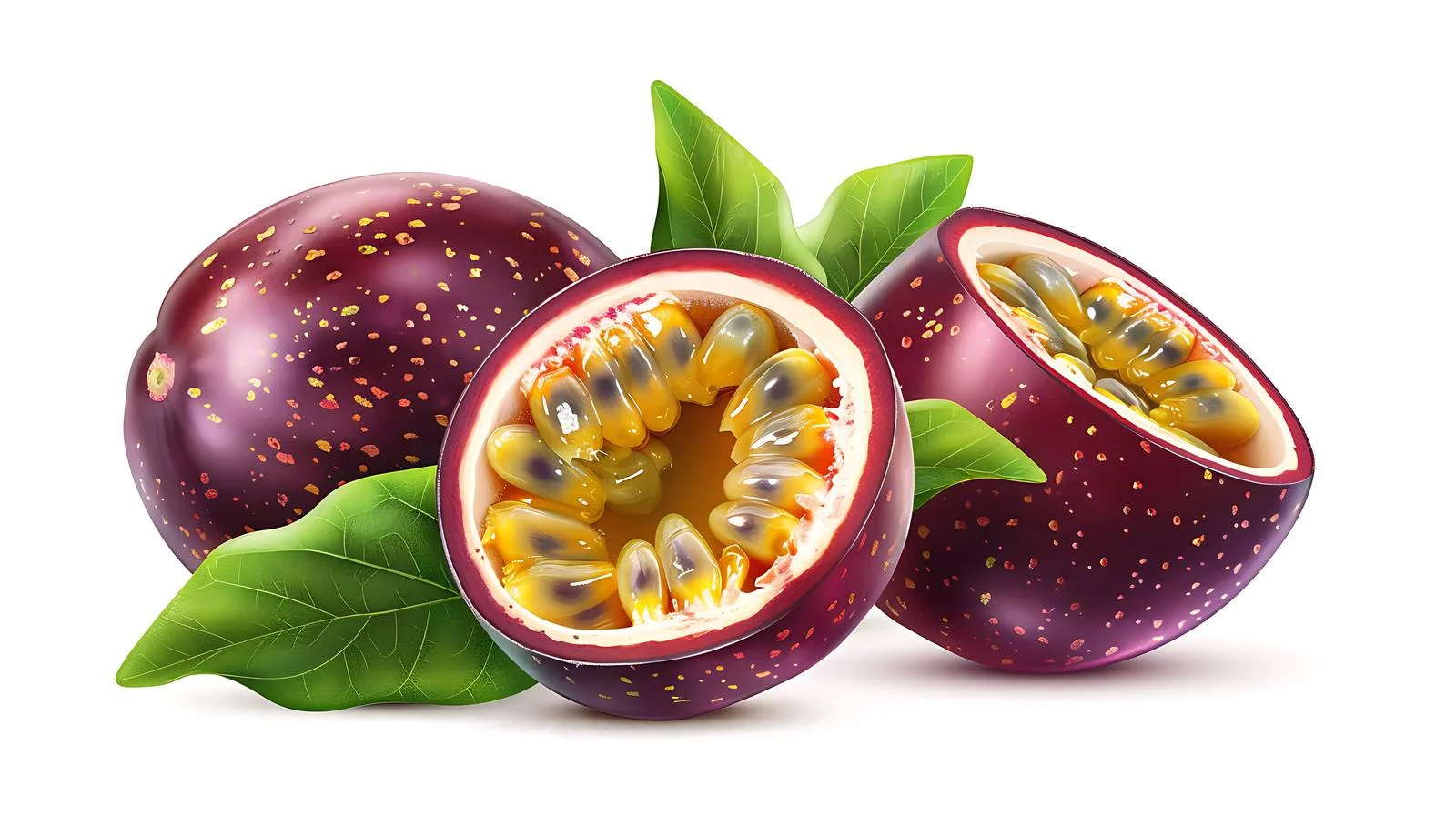 Vibrant Passion Fruit Illustration — free download from Dotvec