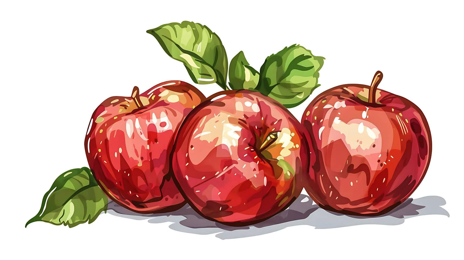 Vibrant Red Apple Illustration — free download from Dotvec